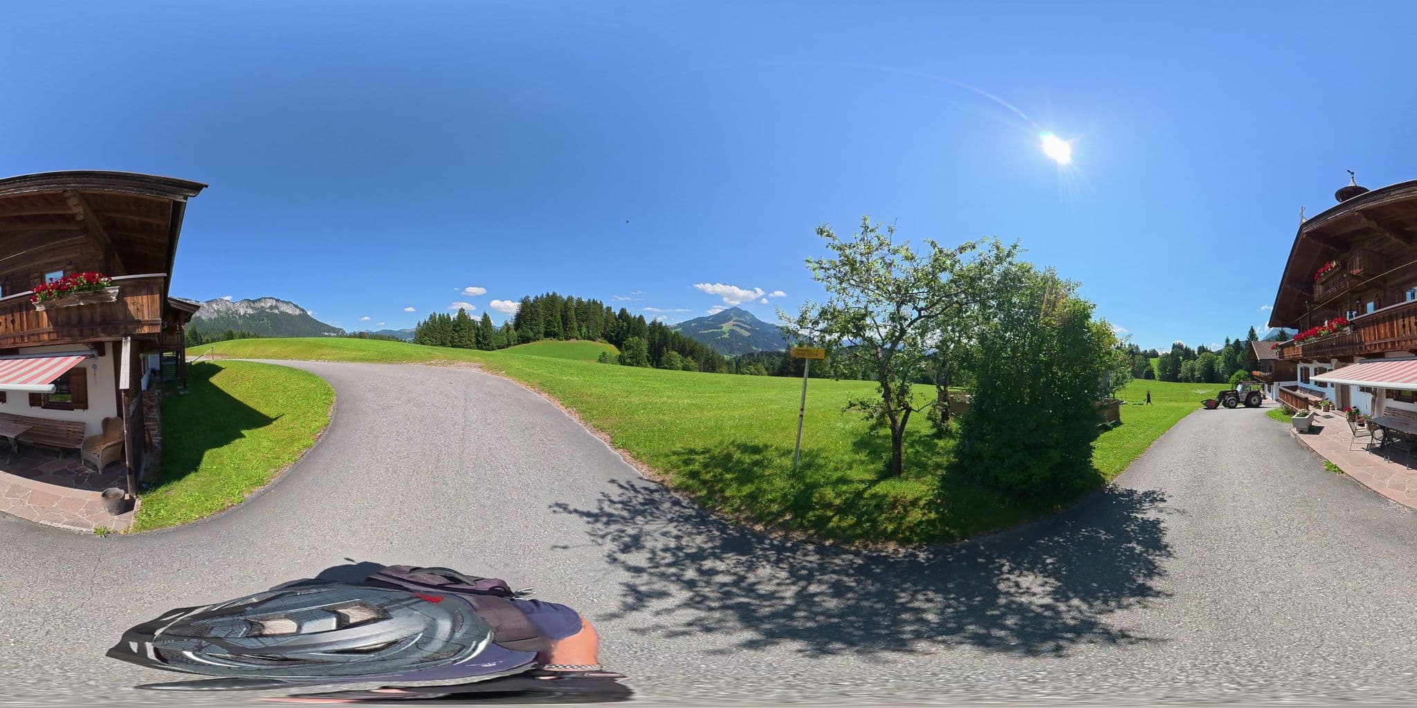 Street view near Bauernhof Oberbürghof, Sankt Johann in Tirol — © osmplus_org (CC BY-SA · Mapillary)