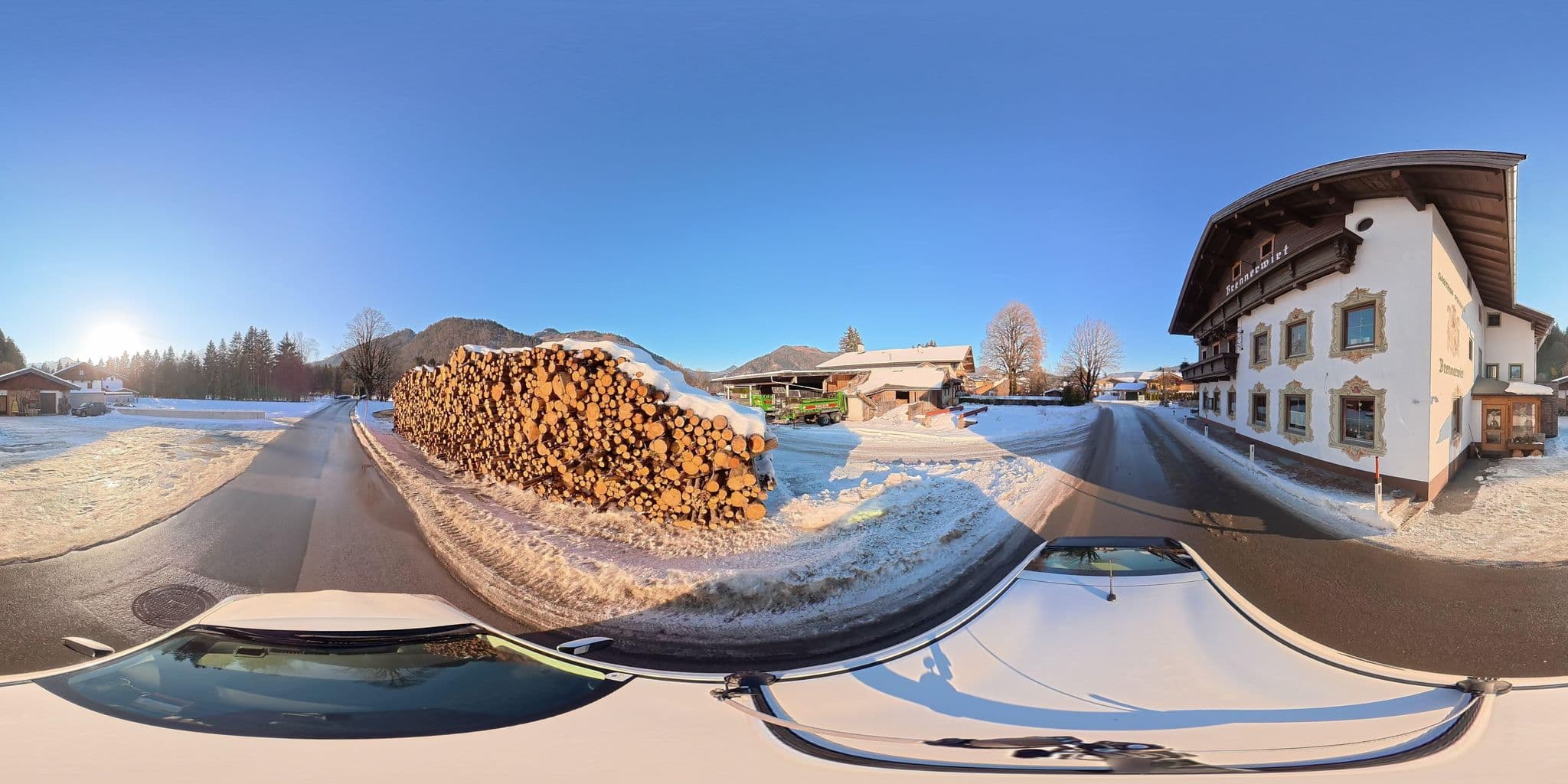 Street view near Gasthof-Pension Brennerwirt, Kössen — © osmplus_org (CC BY-SA · Mapillary)
