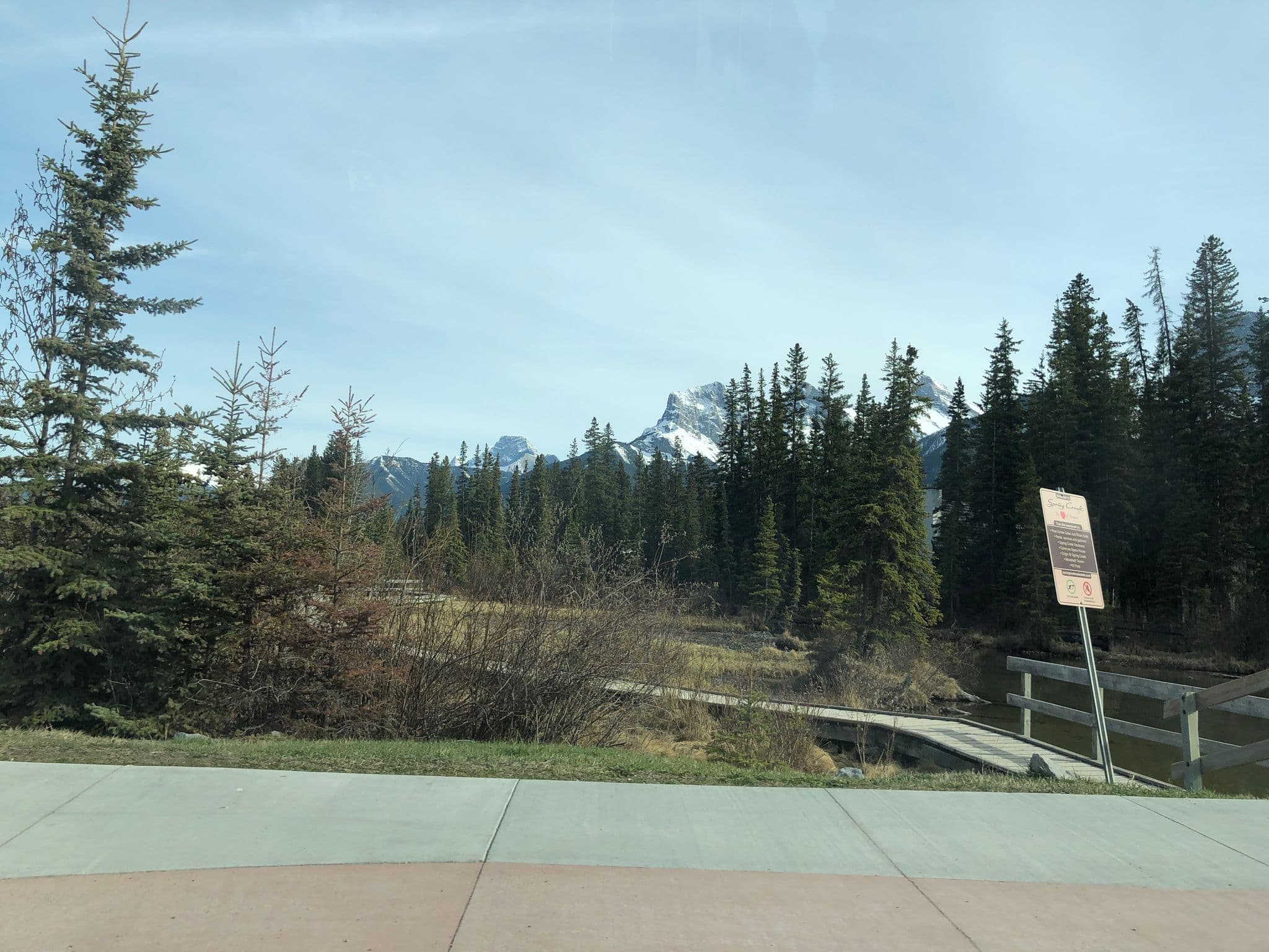 Street view near The Drake Inn, Canmore