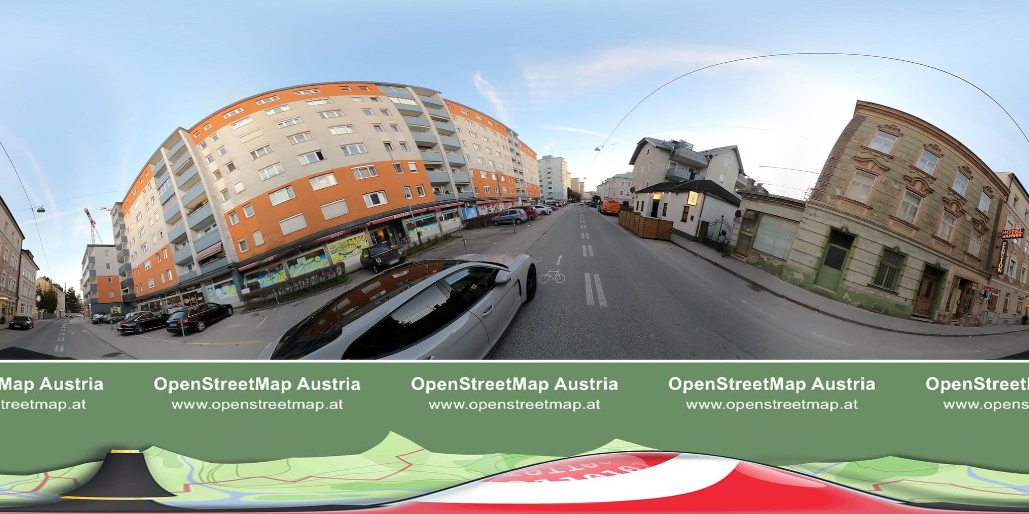 Street view near Hotel Pension Adlerhof Salzburg, Salzburg — © OidaHeast (CC BY-SA · Mapillary)