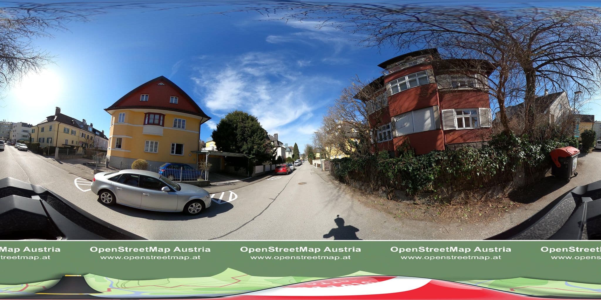 Street view near Salzburg - Wohnen in der Stadtvilla, Salzburg — © OidaHeast (CC BY-SA · Mapillary)