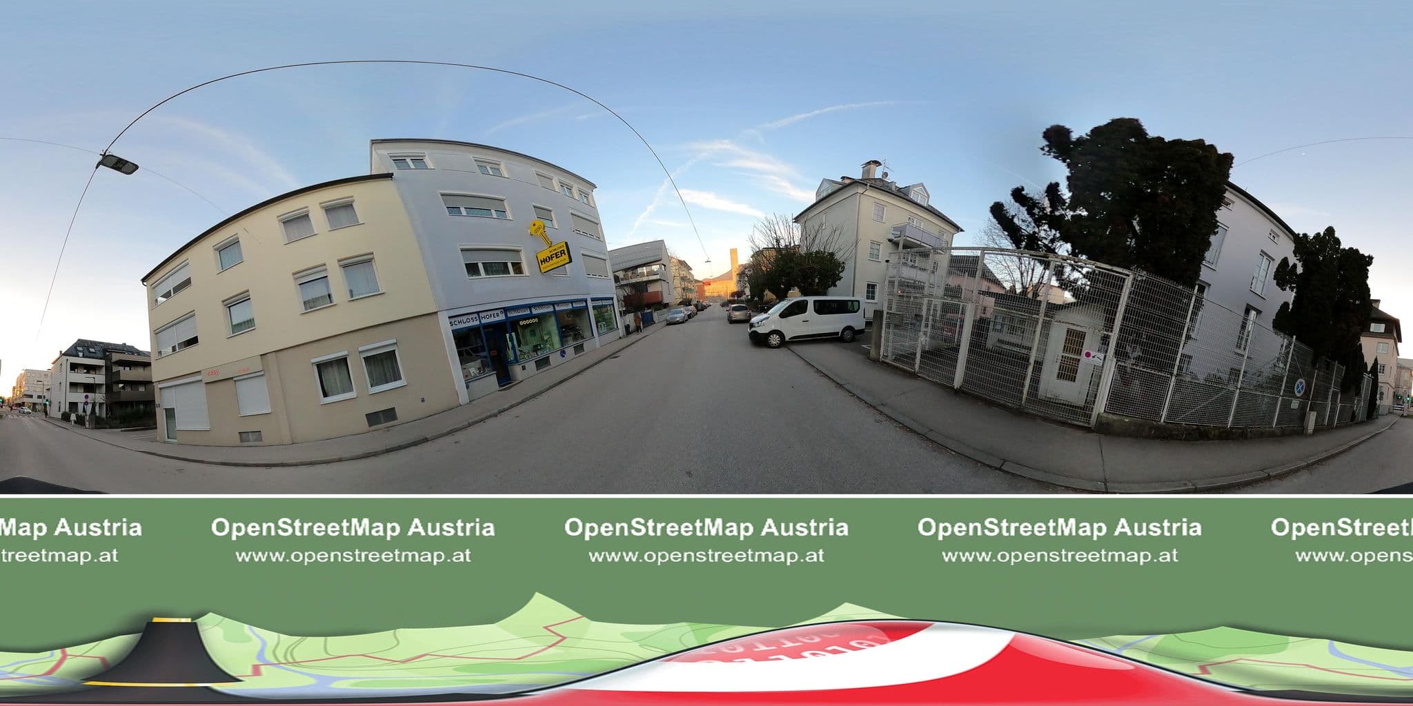 Street view near Easyapartments Riverside, Salzburg — © OidaHeast (CC BY-SA · Mapillary)