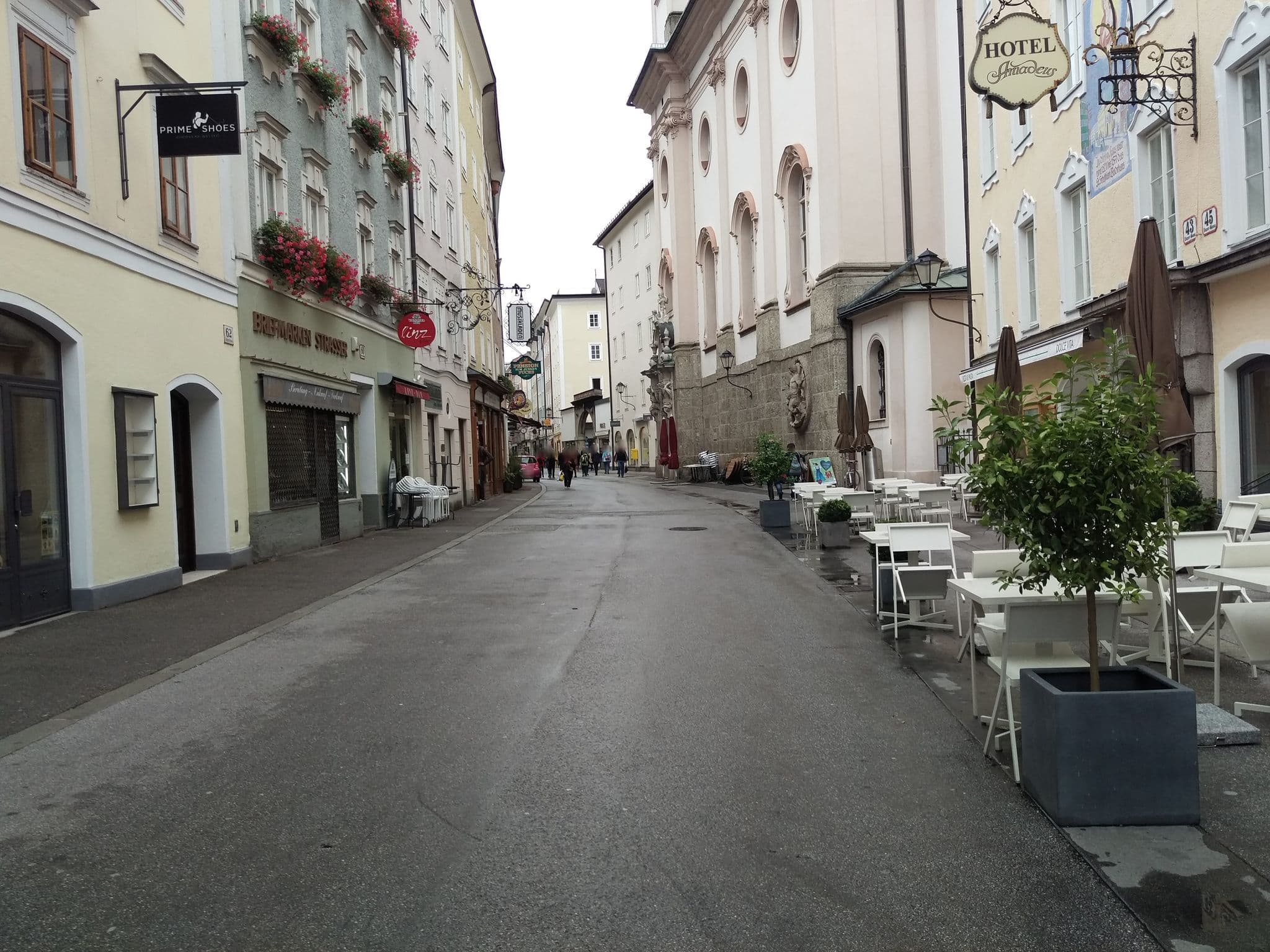 Street view near Altstadthotel Amadeus, Salzburg — © aceini (CC BY-SA · Mapillary)