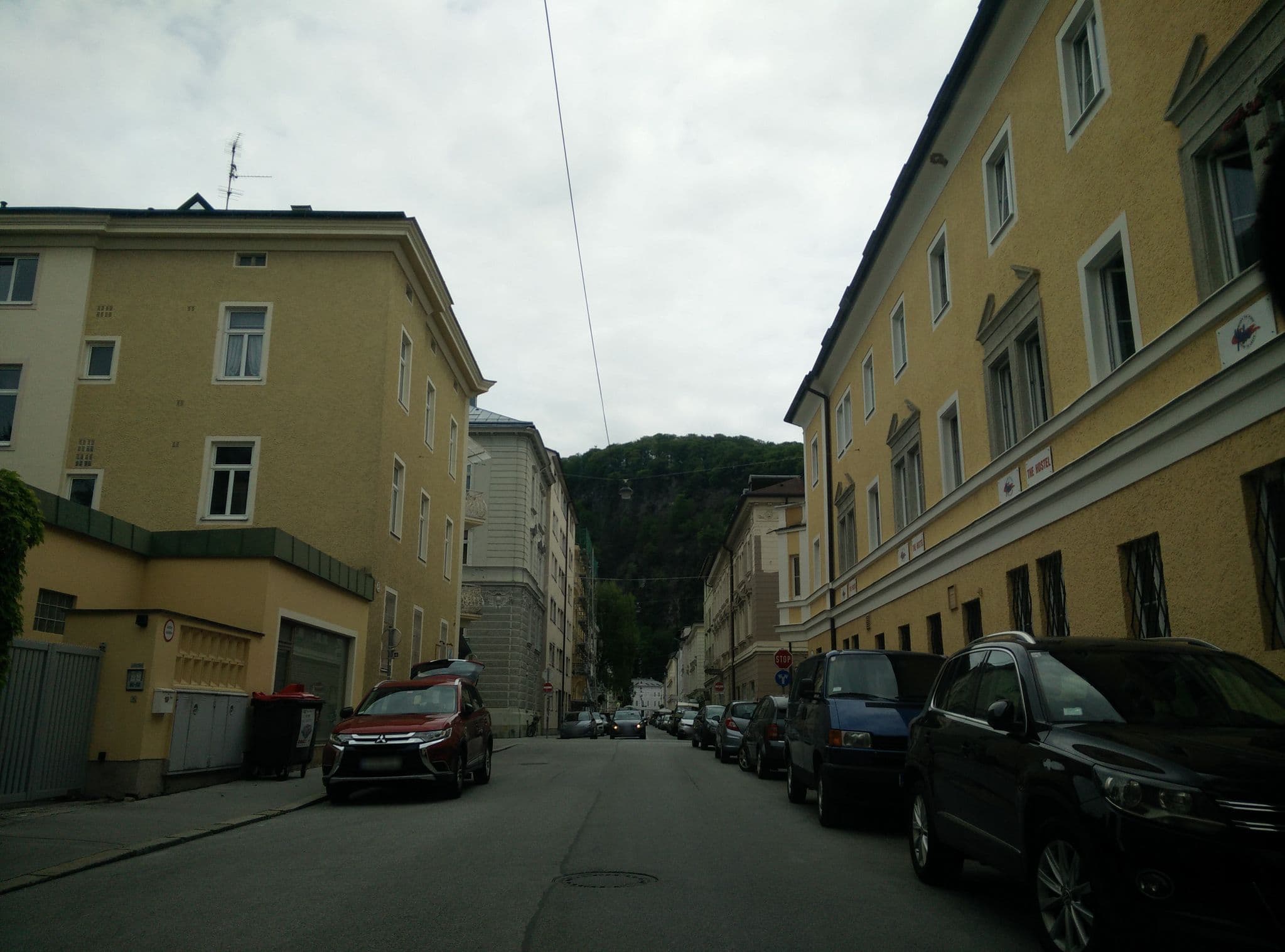 Street view near Jugendpension Obermair, Salzburg — © knjegi (CC BY-SA · Mapillary)