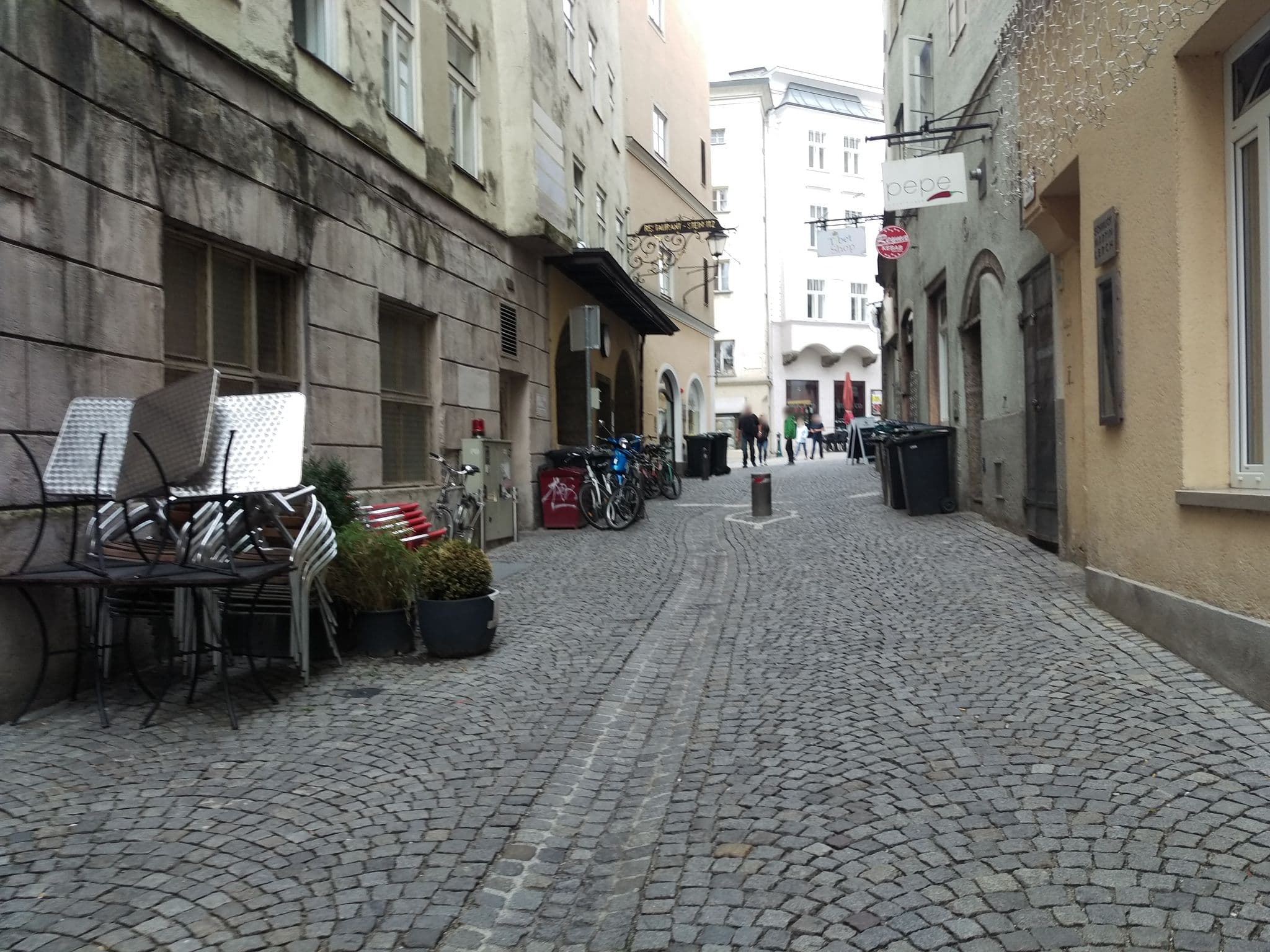 Street view near Steingasse 8 Easy Appartement 1, Salzburg — © aceini (CC BY-SA · Mapillary)