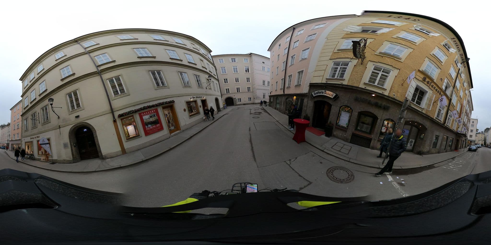 Street view near Altstadthotel Kasererbraeu Mozartkino GmbH & Co, Salzburg — © OidaHeast (CC BY-SA · Mapillary)