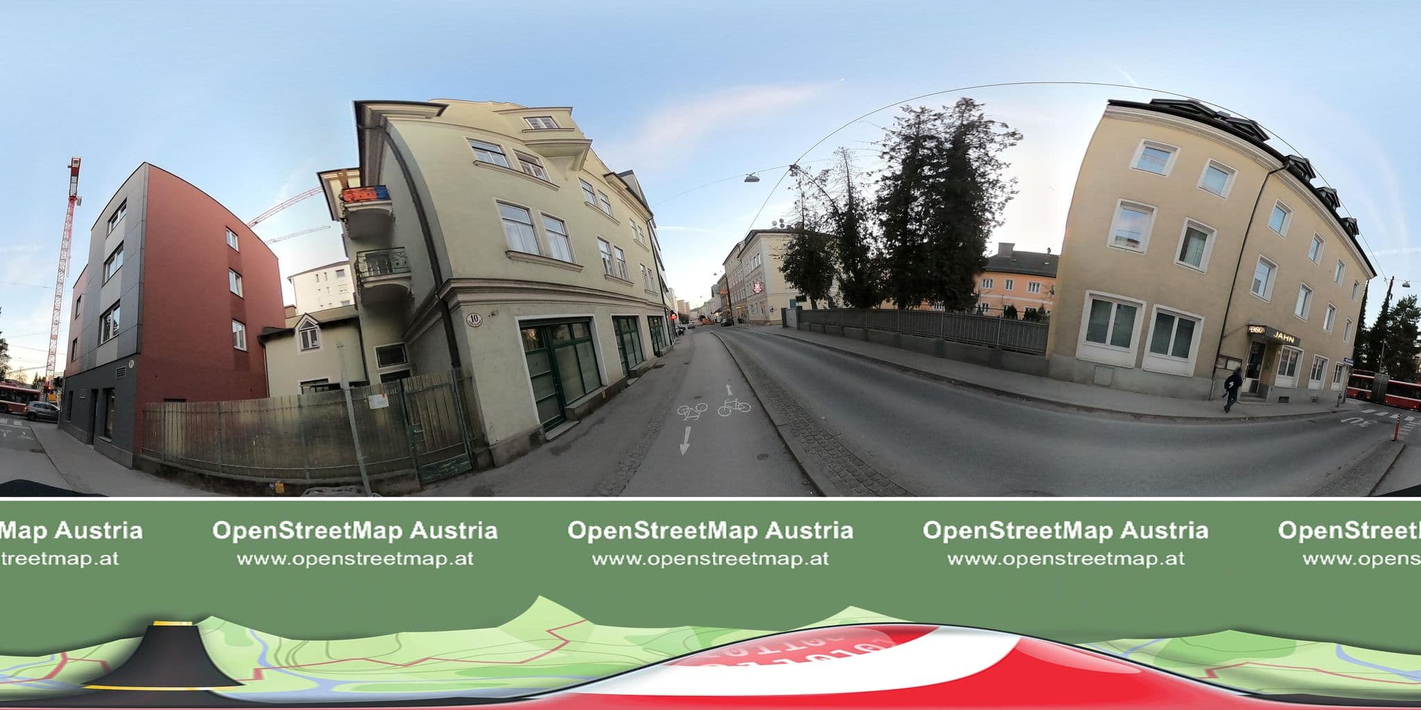 Street view near Private City Hotels., Salzburg — © OidaHeast (CC BY-SA · Mapillary)