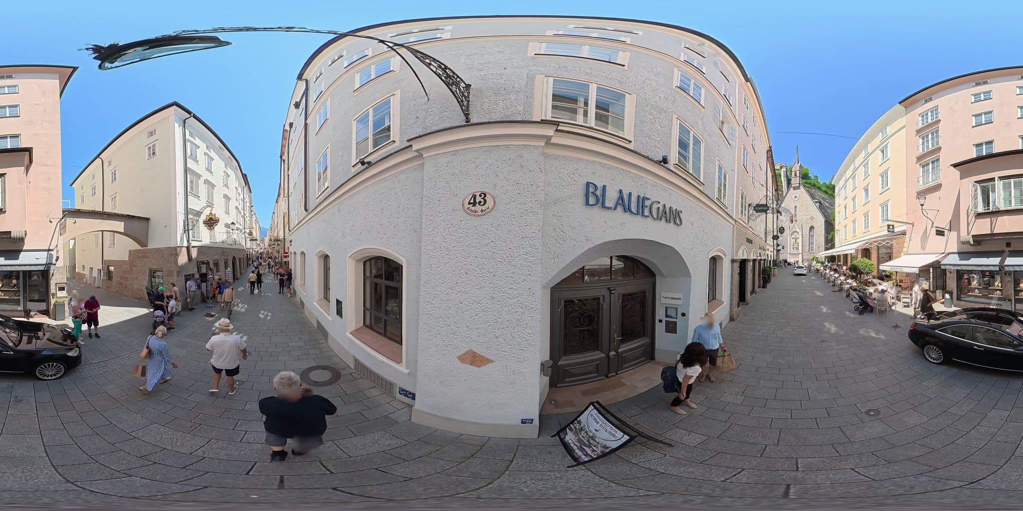 Street view near G. & G. Gfrerer und Gfrerer Hotel- und Restaurant BetriebsgmbH, Salzburg — © osmplus_org (CC BY-SA · Mapillary)