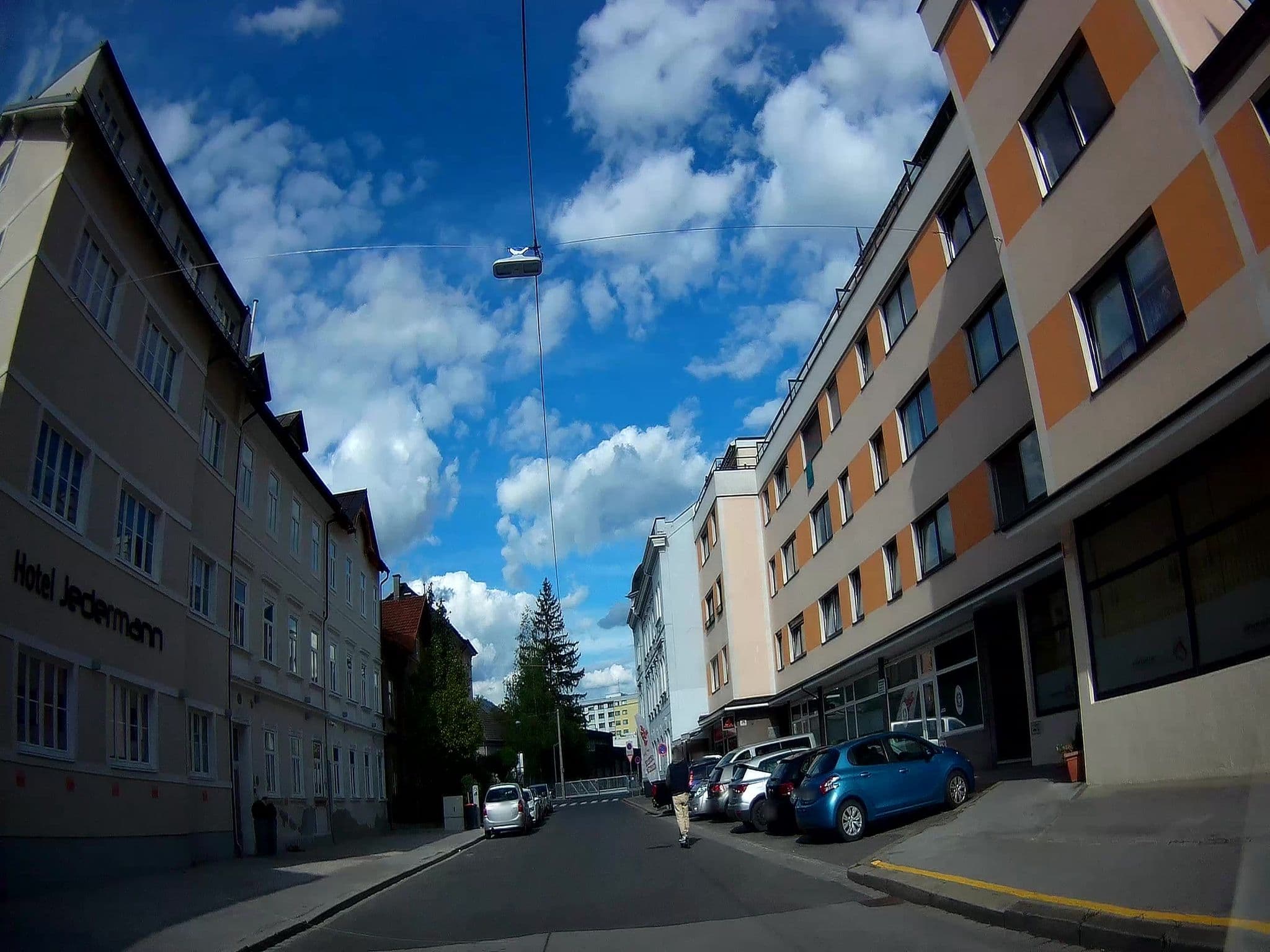 Street view near Jedermann Hotel Salzburg, Salzburg — © fuchserl (CC BY-SA · Mapillary)