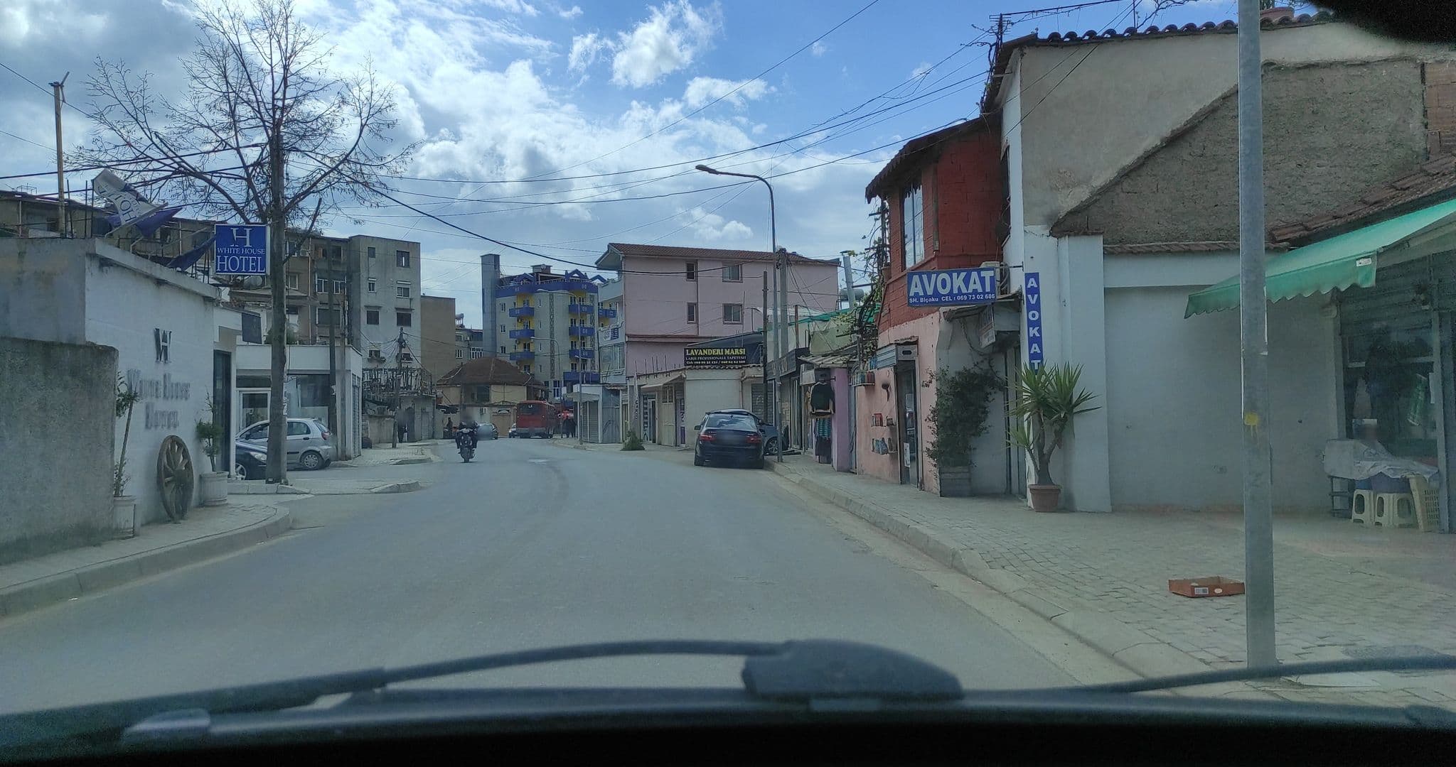 Street view near White House Hotel, Tirana