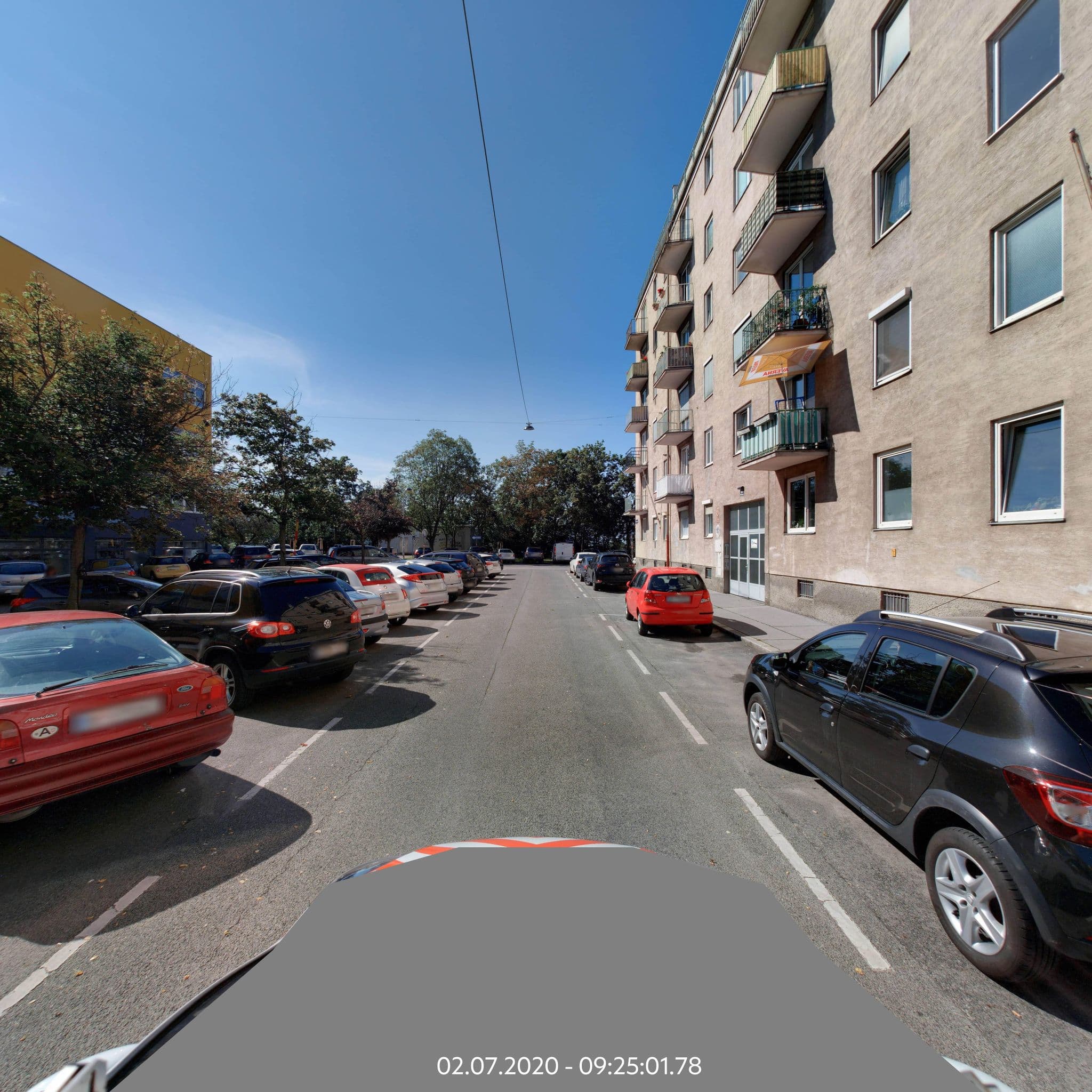 Street view near Apartment Paradies, Favoriten — © eliasgander (CC BY-SA · Mapillary)
