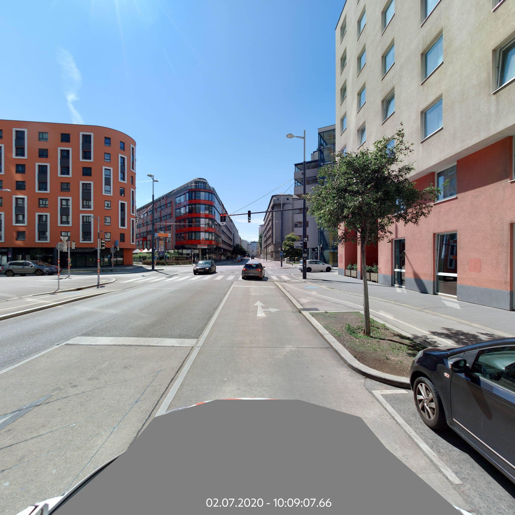 Street view near acom Hotel Vienna, Margareten — © eliasgander (CC BY-SA · Mapillary)
