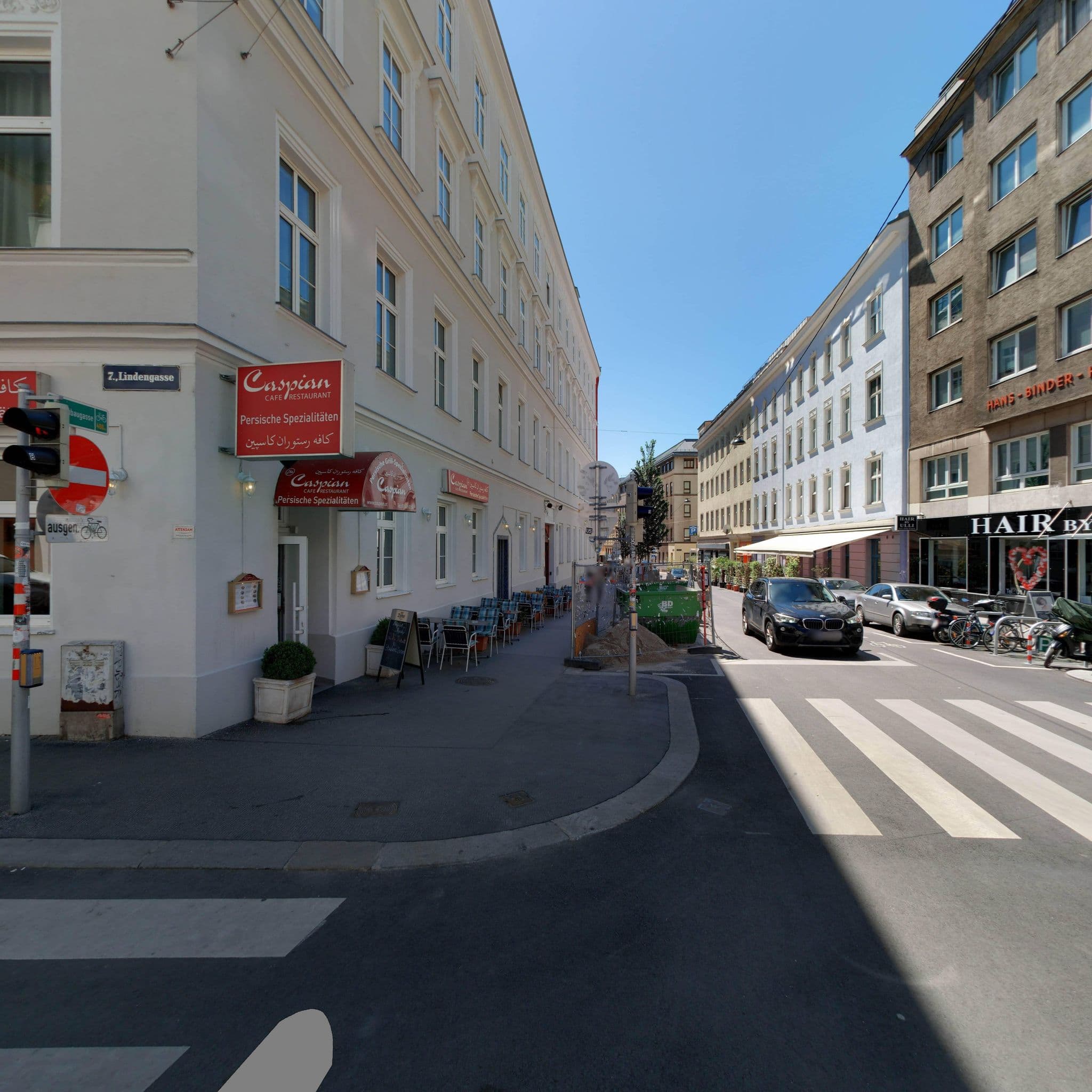 Street view near Pension Anna, Neubau — © eliasgander (CC BY-SA · Mapillary)