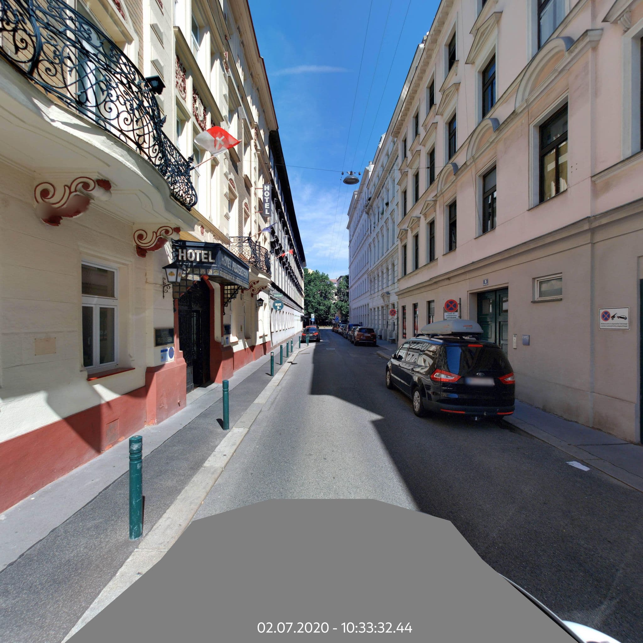 Street view near Hotel Praterstern, Vienna — © eliasgander (CC BY-SA · Mapillary)