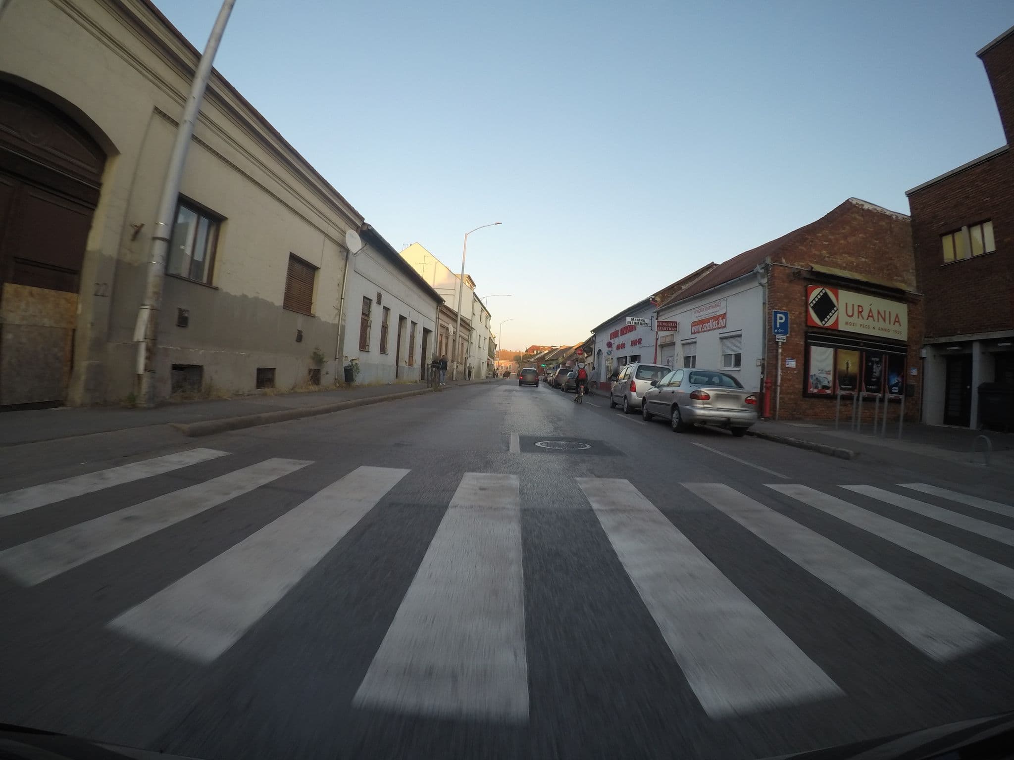 Street view near Hungaria Apartments, Pécs — © chrisbeddow (CC BY-SA · Mapillary)