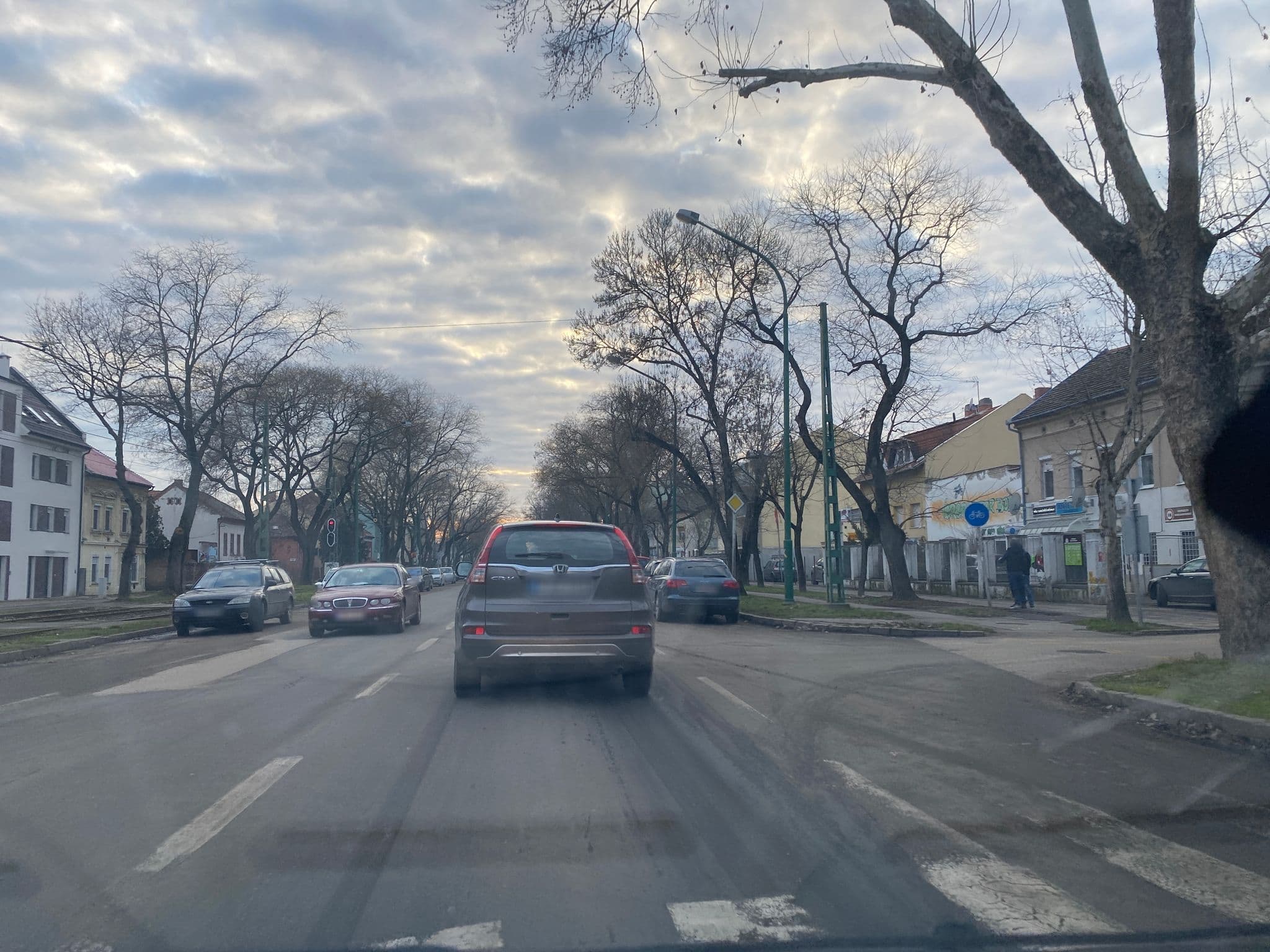 Street view near "Tisza hotel", Szeged — © molnarb (CC BY-SA · Mapillary)
