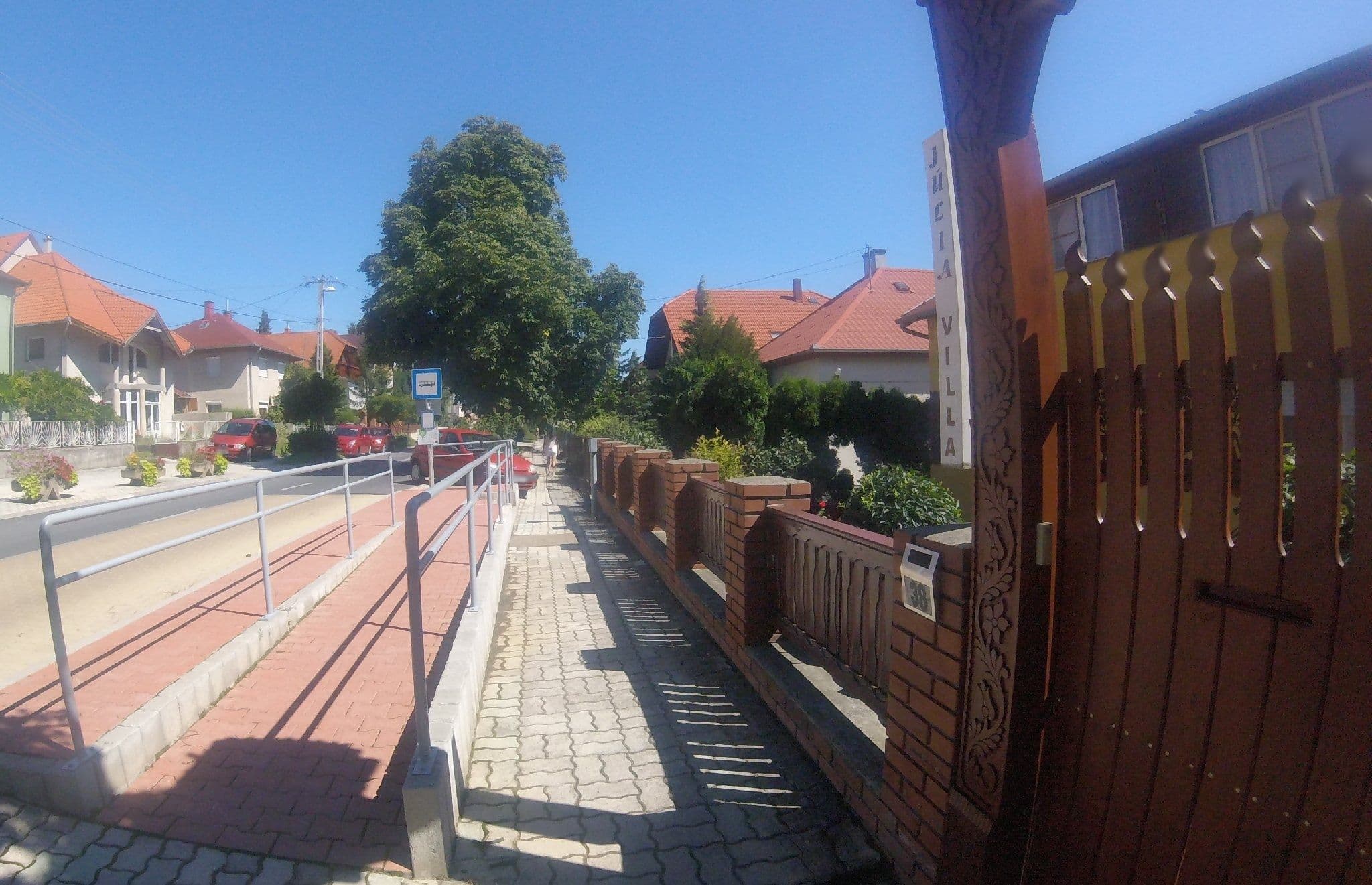 Street view near Villa Julia, Hévíz — © utvonalfelmeresek (CC BY-SA · Mapillary)