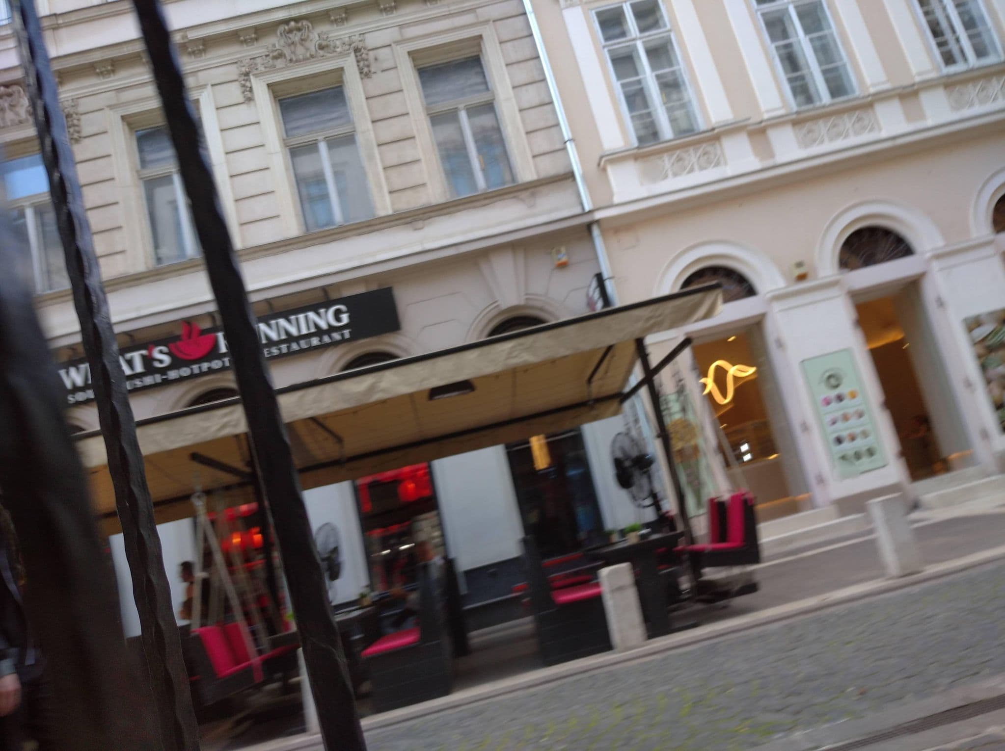 Street view near Breakfast at Nori's, Budapest V. kerület — © grozsa11 (CC BY-SA · Mapillary)
