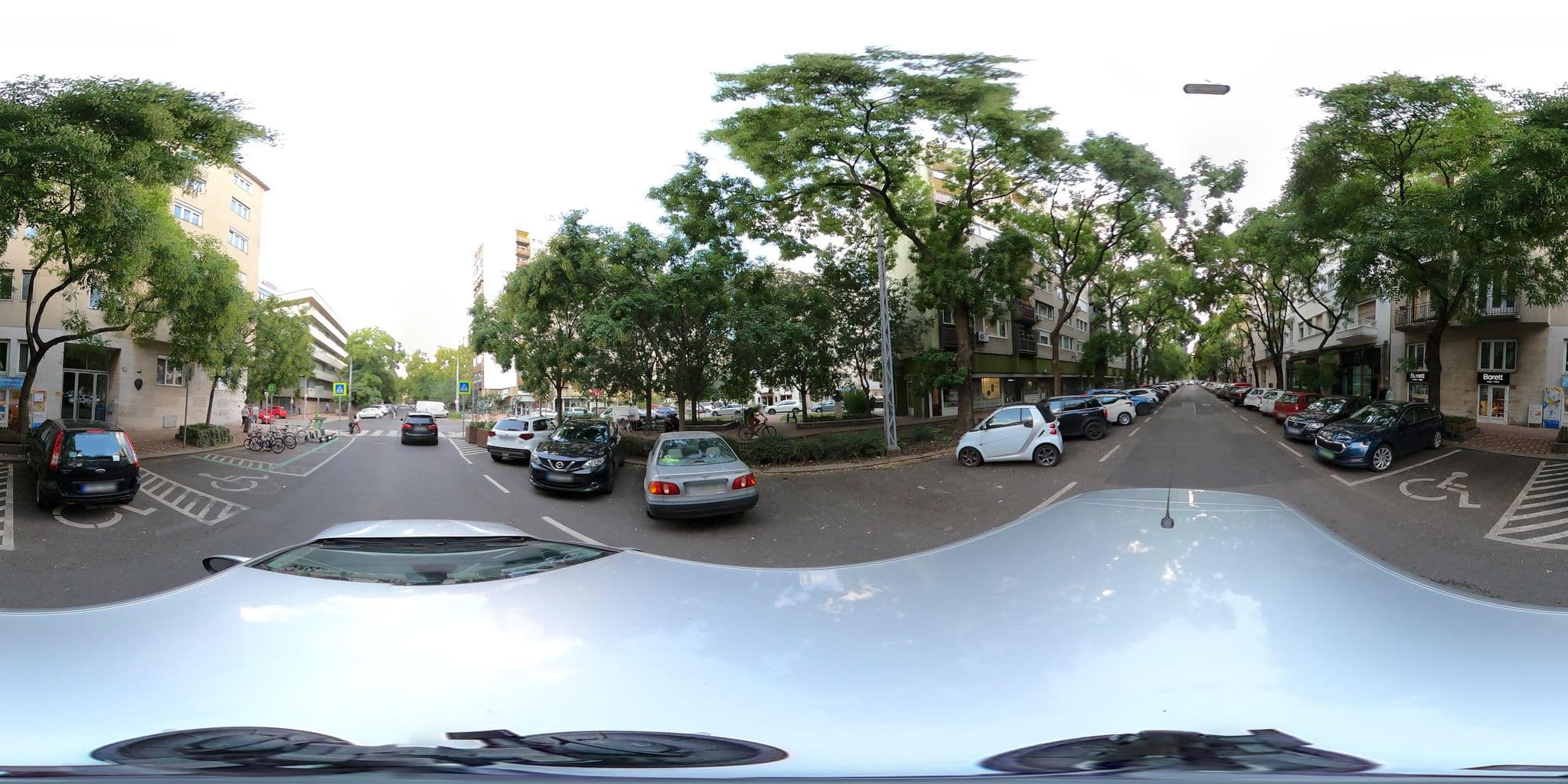 Street view near Anadin Female Hostel, Újlipótváros — © vst (CC BY-SA · Mapillary)