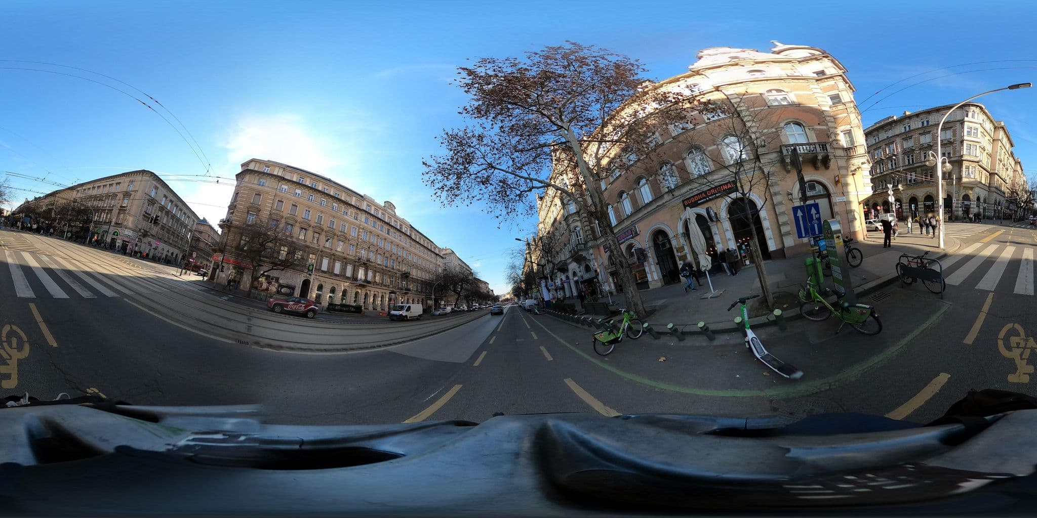 Street view near Hello Downtown Apartments, Budapest VI. kerület — © grozsa11 (CC BY-SA · Mapillary)