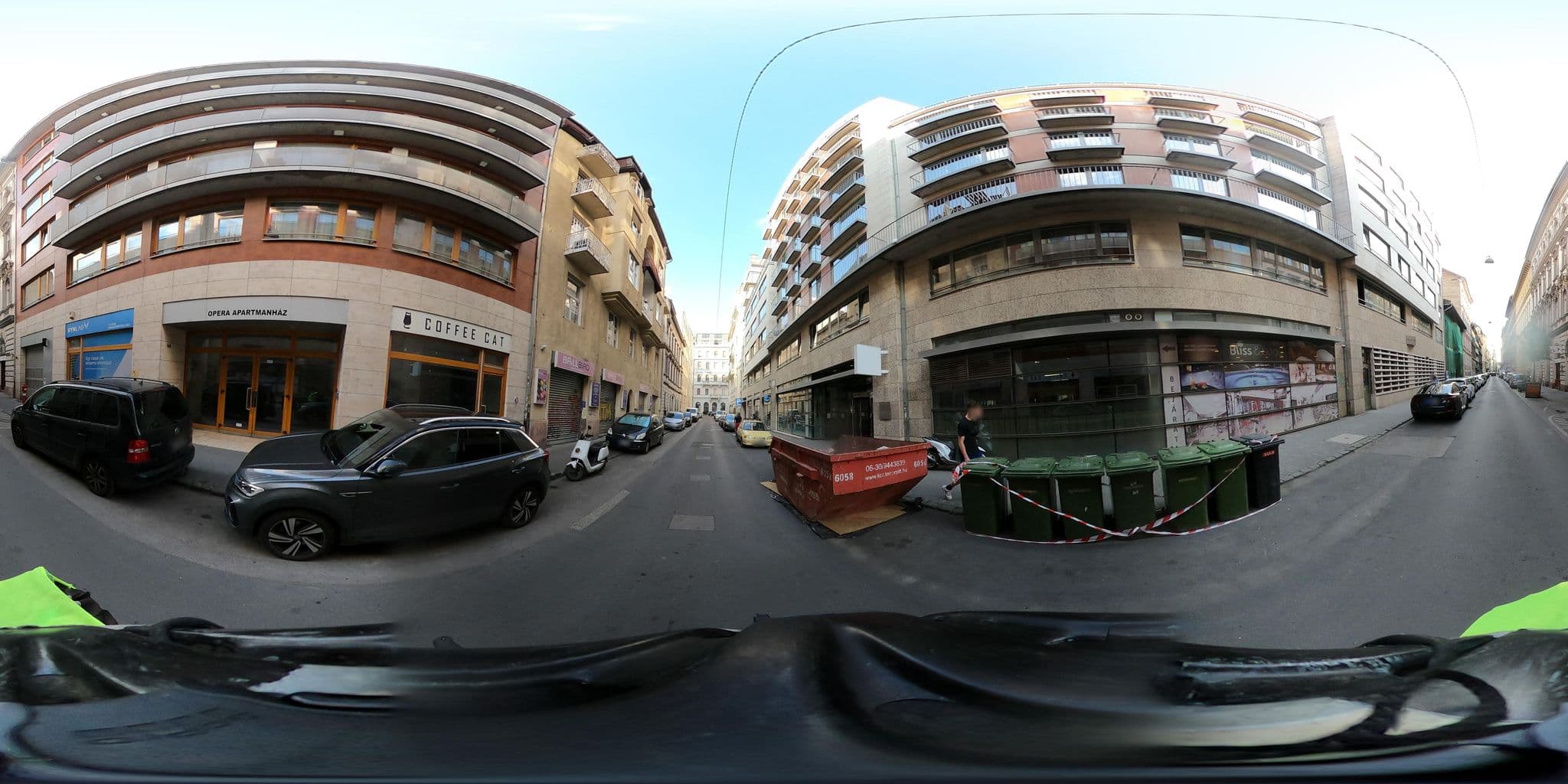 Street view near Metropolitan43 Apartment Hotel, Budapest VI. kerület — © grozsa11 (CC BY-SA · Mapillary)