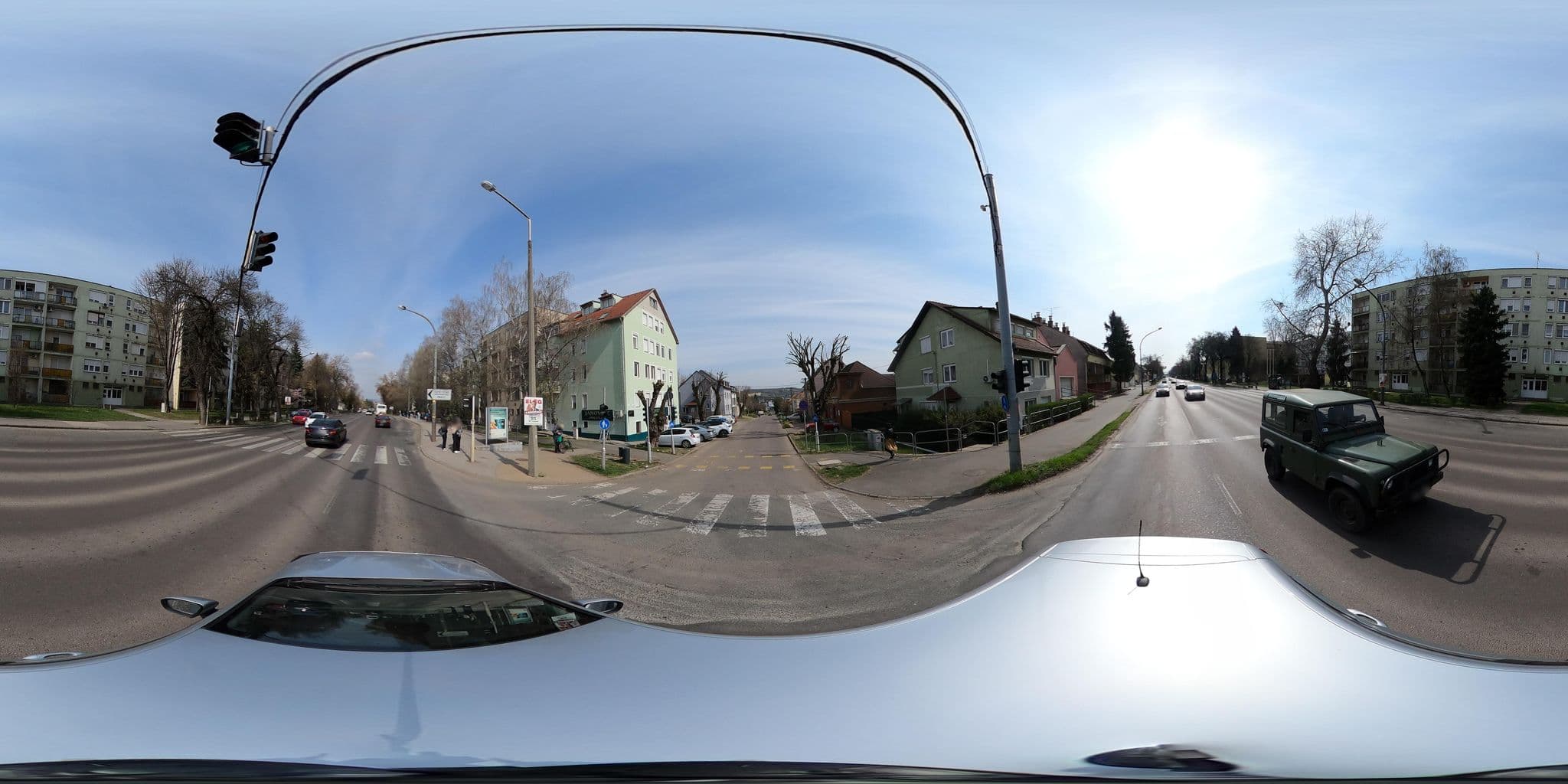 Street view near Aviátor Hotel, Eger — © vst (CC BY-SA · Mapillary)