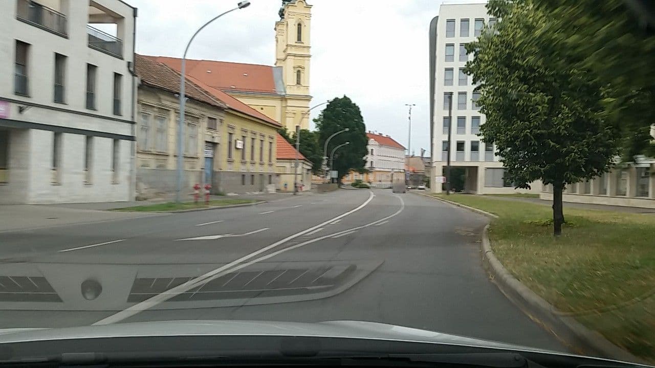 Street view near Centrum Apartman Hotel, Miskolc — © vst (CC BY-SA · Mapillary)