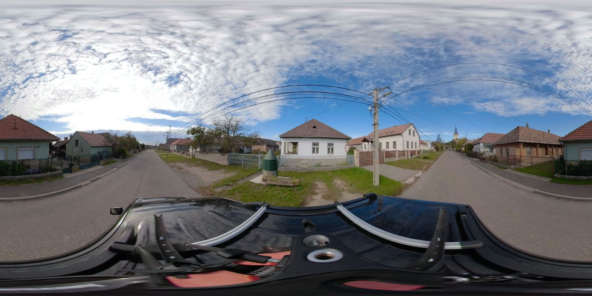 Street view near Hagyományőrző sváb falusi turizmus, Rozmaring Vendégház, Károlyfalva, Sárospatak — © gmarta (CC BY-SA · Mapillary)