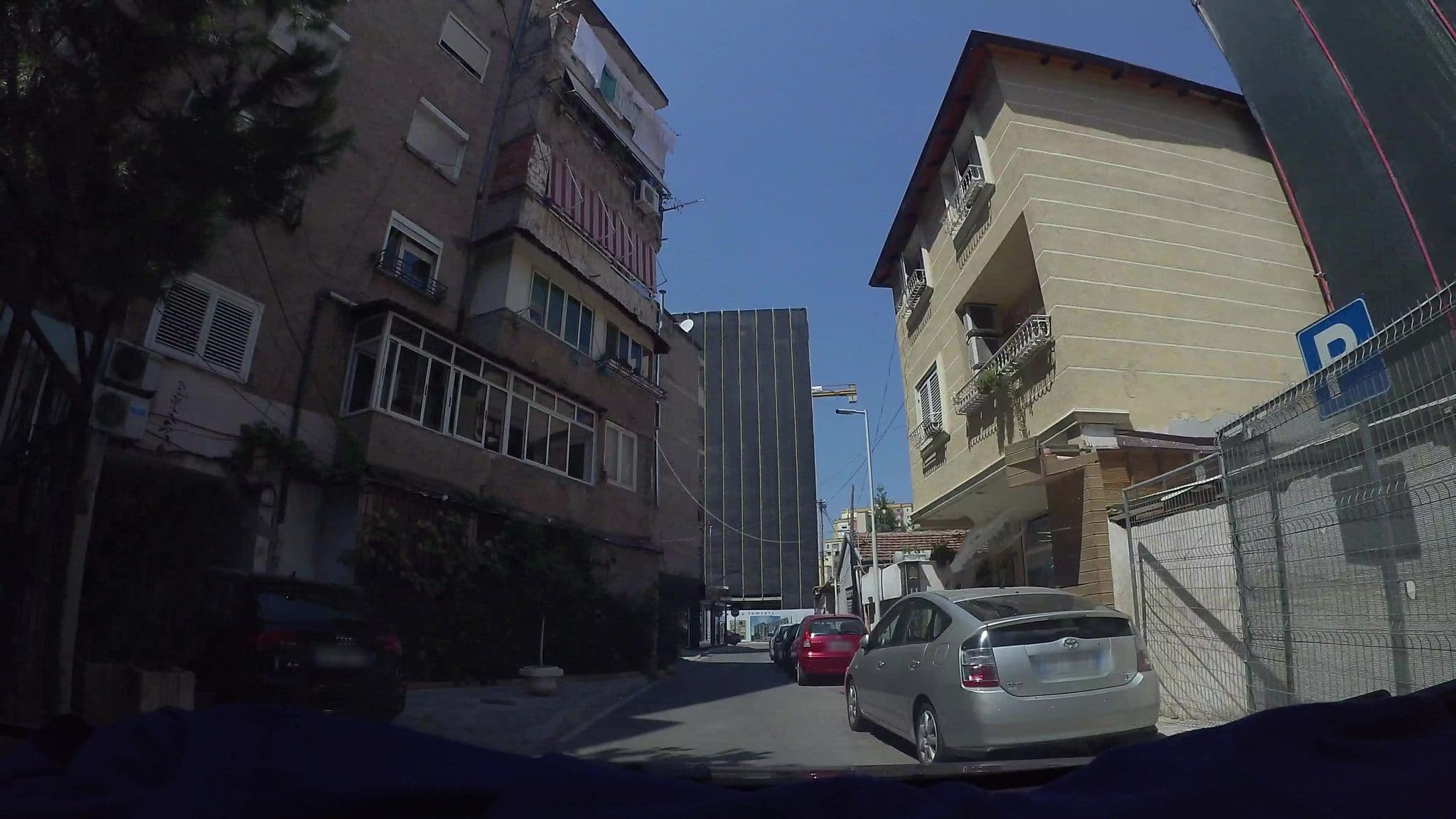Street view near Hotel Bylis, Tirana