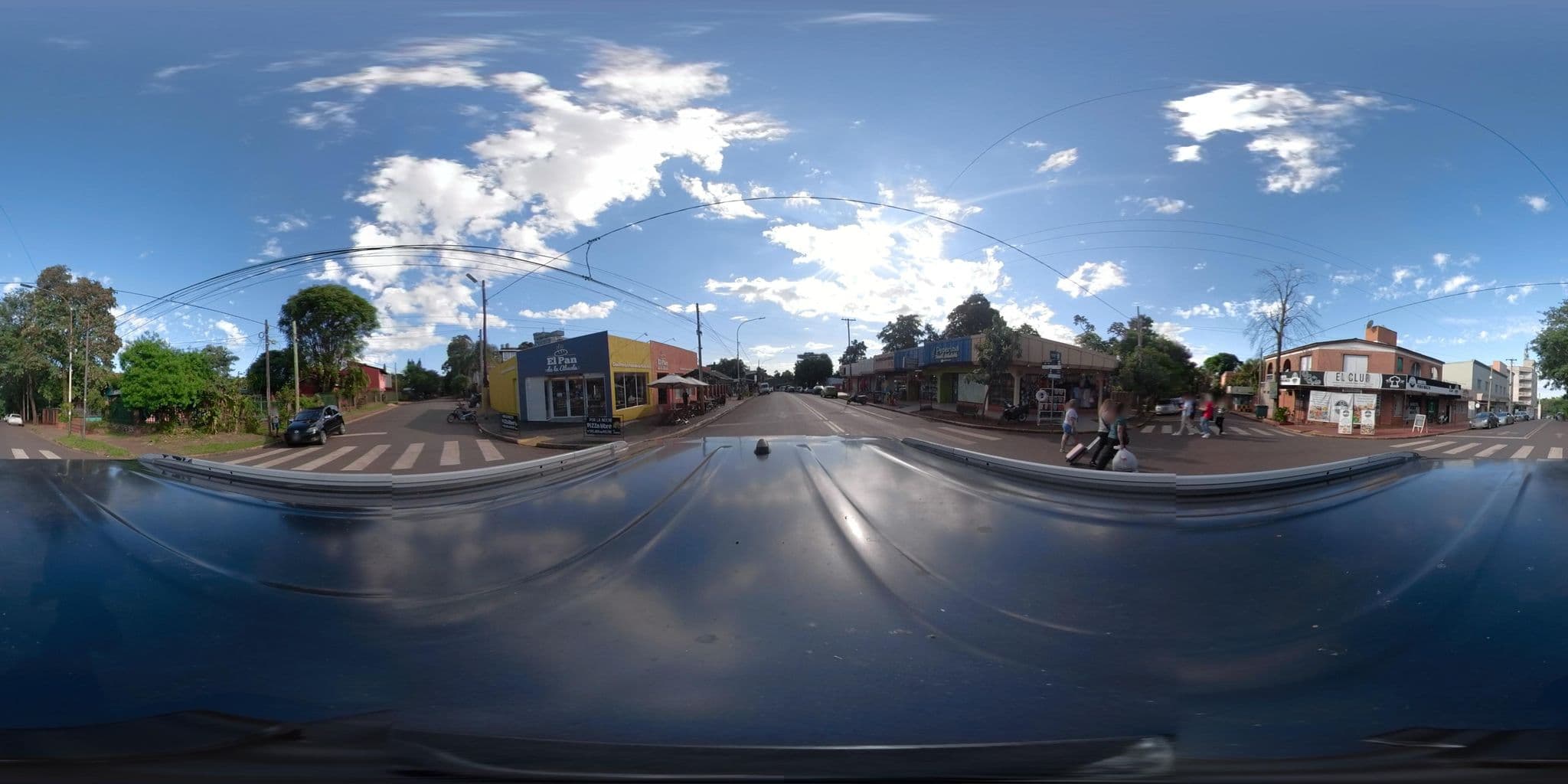 Street view near Hotel Colonial, Puerto Iguazú — © coralfm (CC BY-SA · Mapillary)