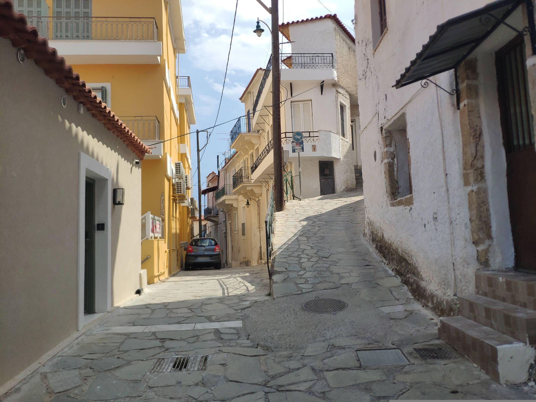 Street view near Pantheon City Hotel Gythio, Gýtheio — © pppetros (CC BY-SA · Mapillary)