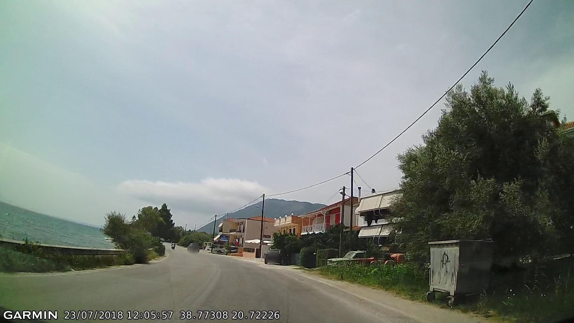 Street view near Florena Hotel, Lefkáda — © pppetros (CC BY-SA · Mapillary)