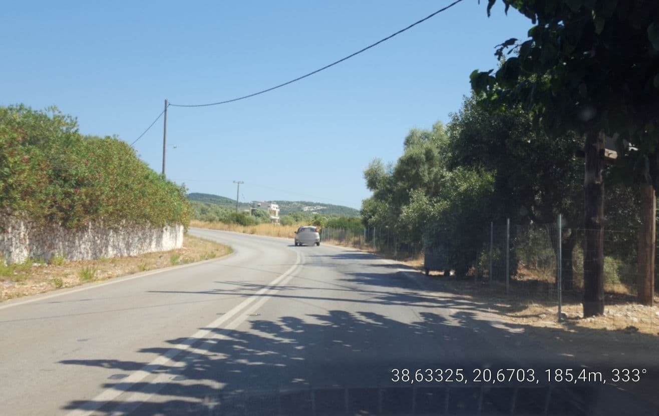 Street view near Pantheon & Danae Luxury Villas, Nidhríon — © samsam7575 (CC BY-SA · Mapillary)