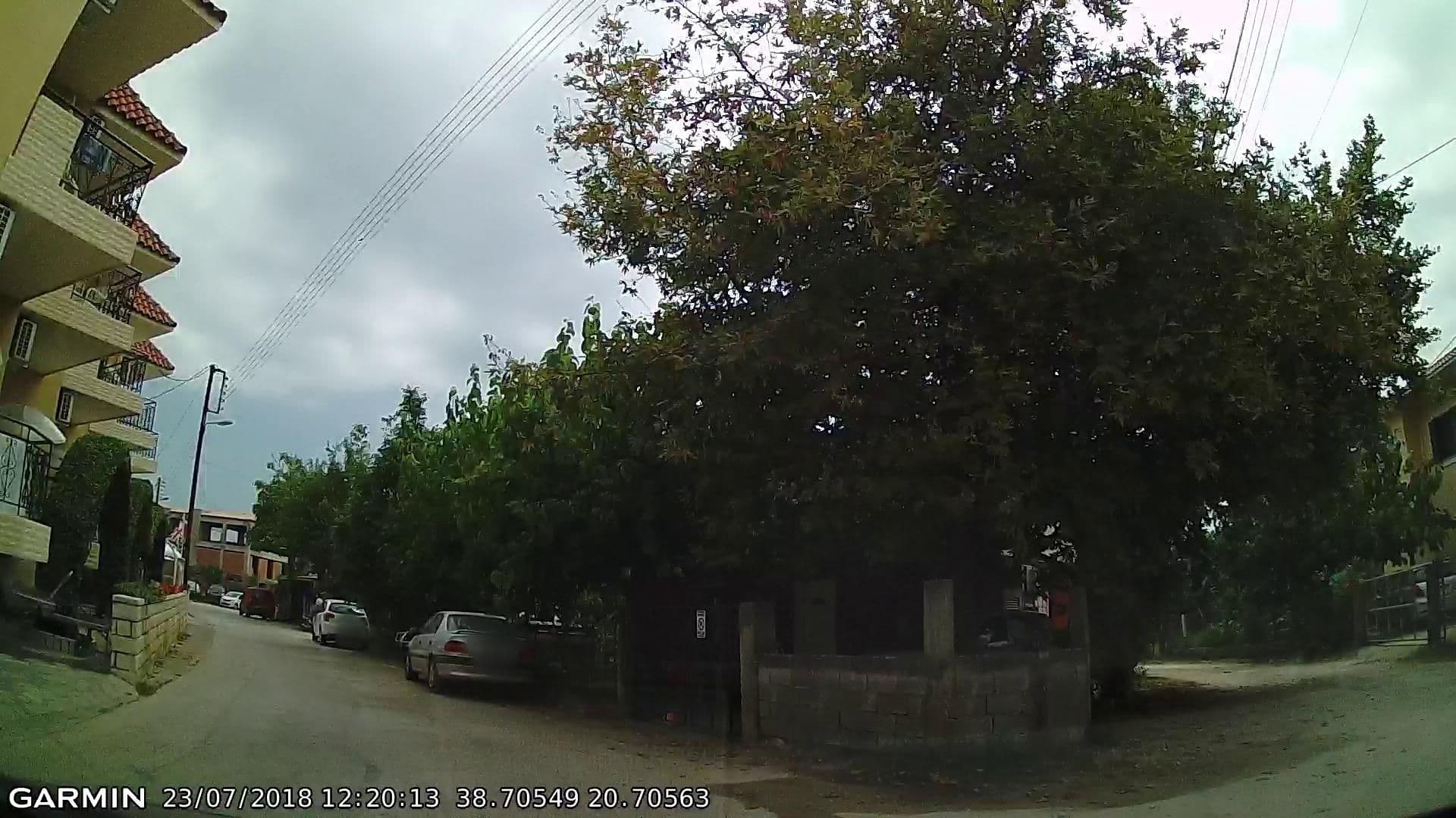 Street view near Hotel Konstantinos, Nidhríon — © pppetros (CC BY-SA · Mapillary)