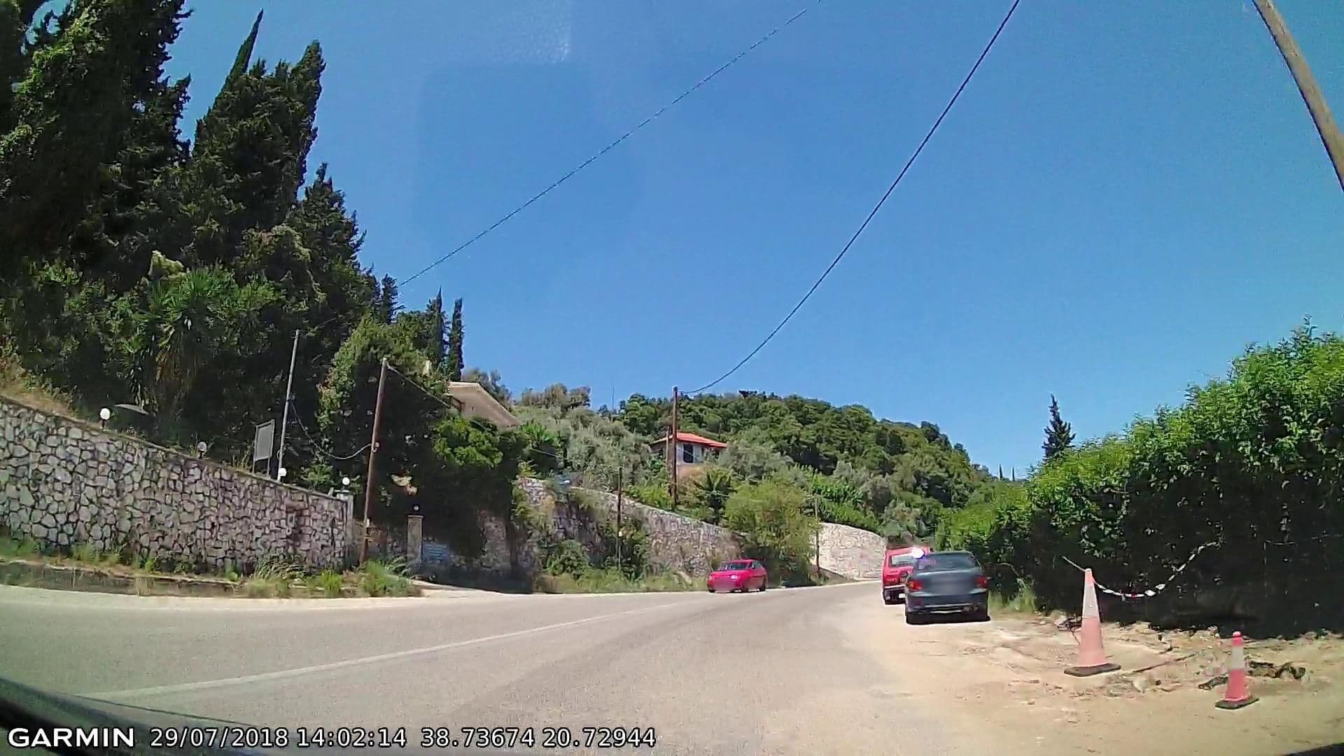 Street view near Nimfes Lefkada Rooms & Apartments to let, Nidhríon — © pppetros (CC BY-SA · Mapillary)