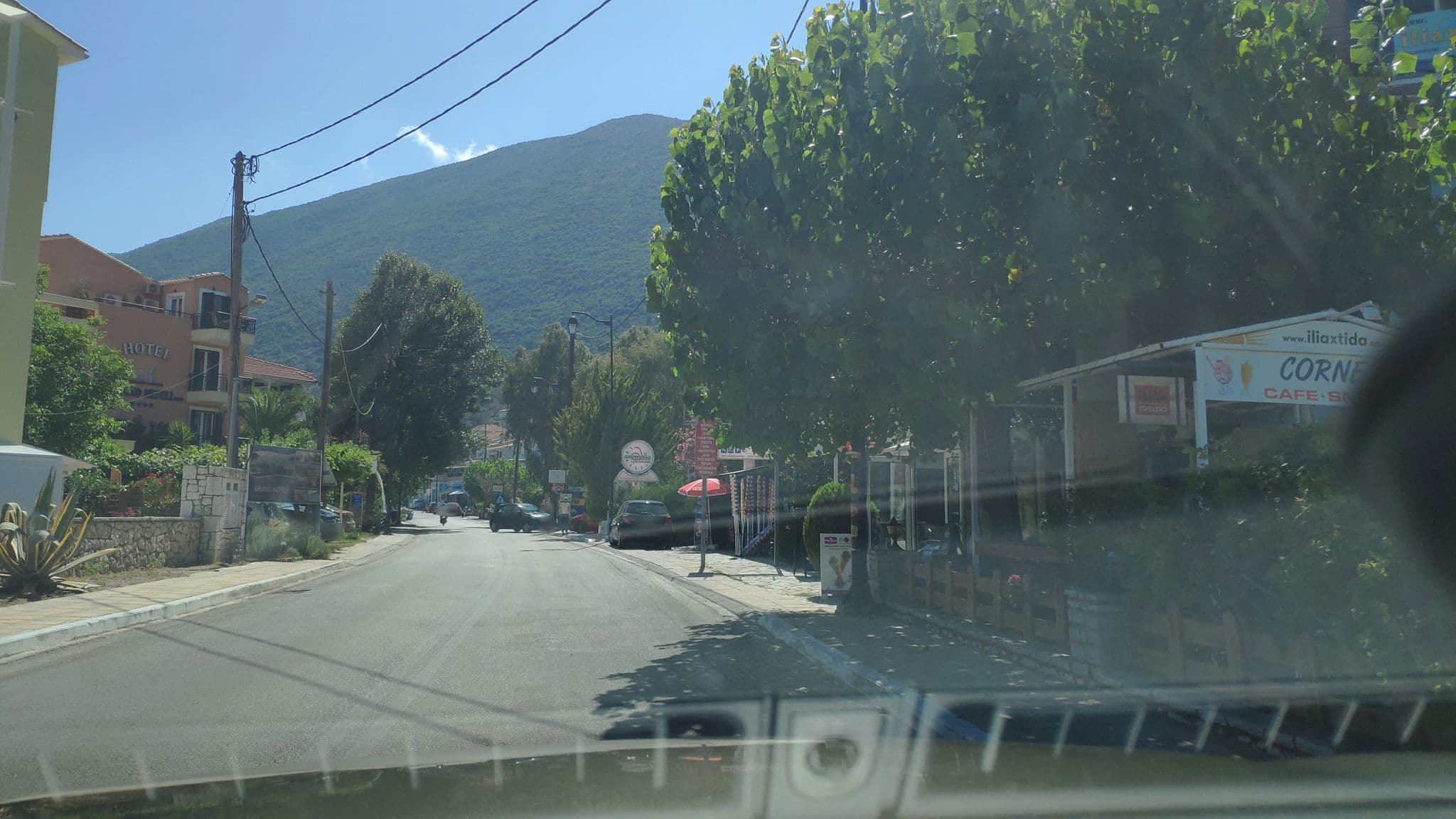 Street view near Ηλιαχτίδα Studios, Nidhríon — © pppetros (CC BY-SA · Mapillary)