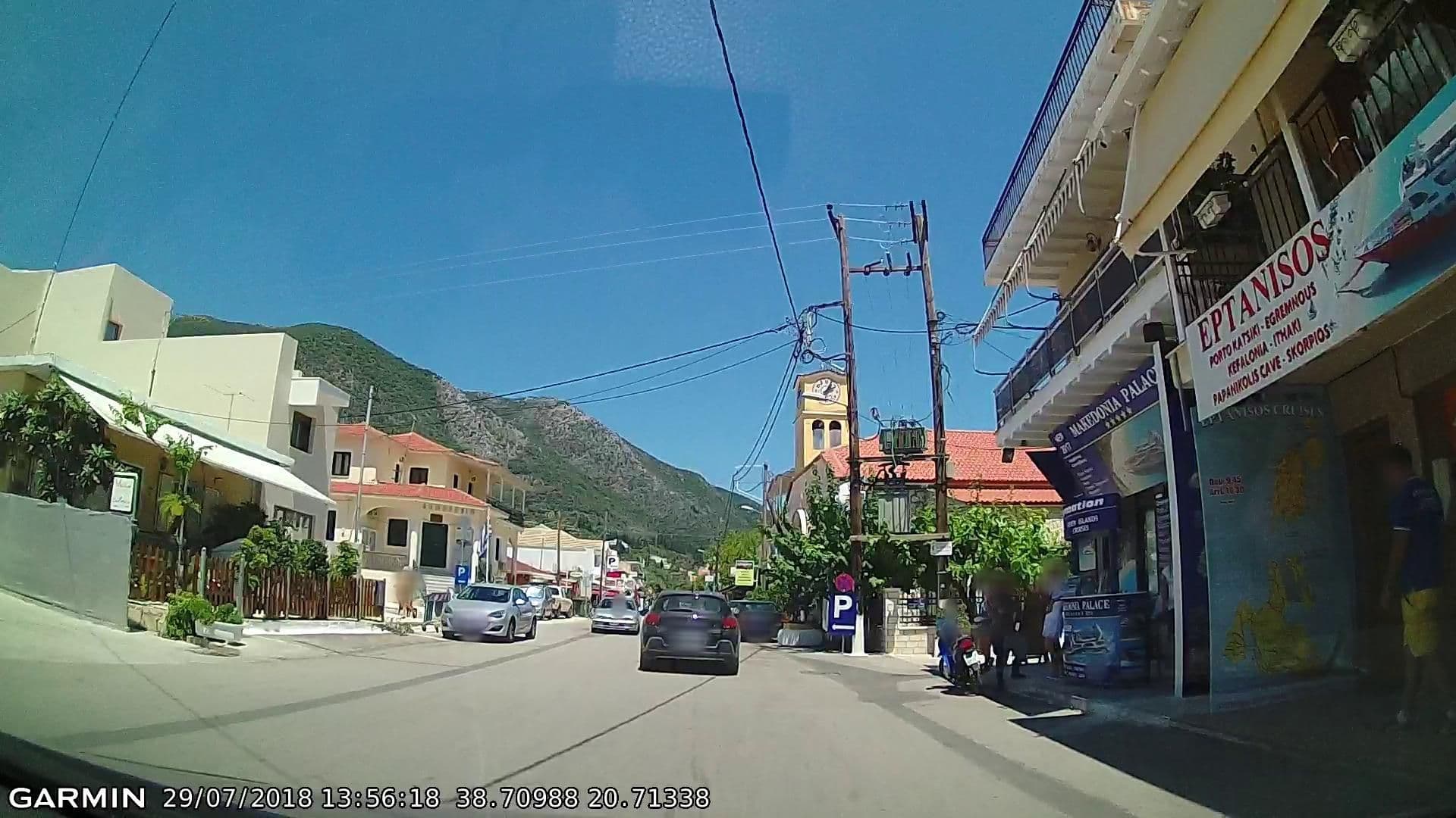 Street view near Delphini Hotel, Nidhríon — © pppetros (CC BY-SA · Mapillary)