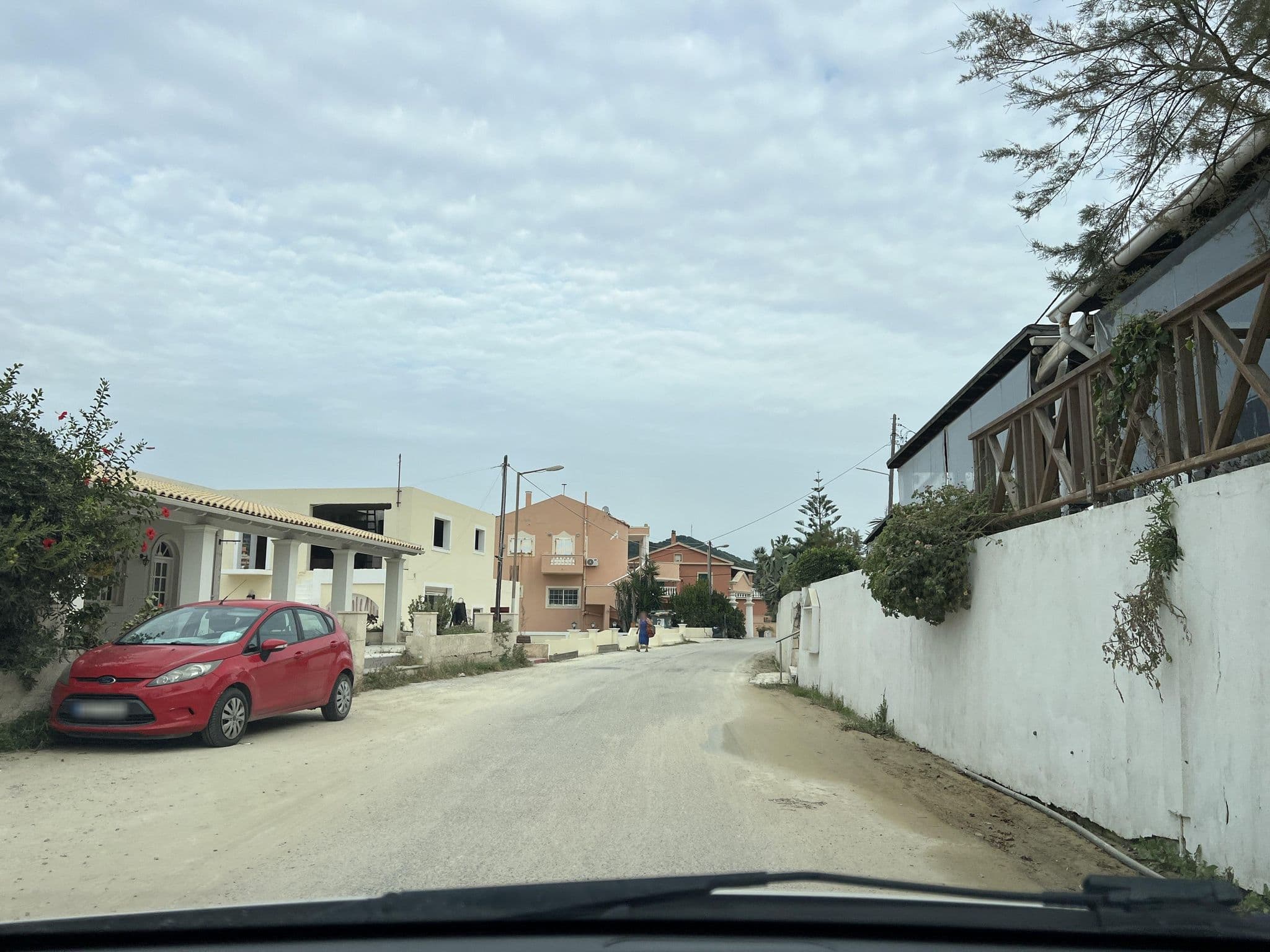 Street view near Nafsika Hotel, Agios Georgis — © VMConsulting (CC BY-SA · Mapillary)