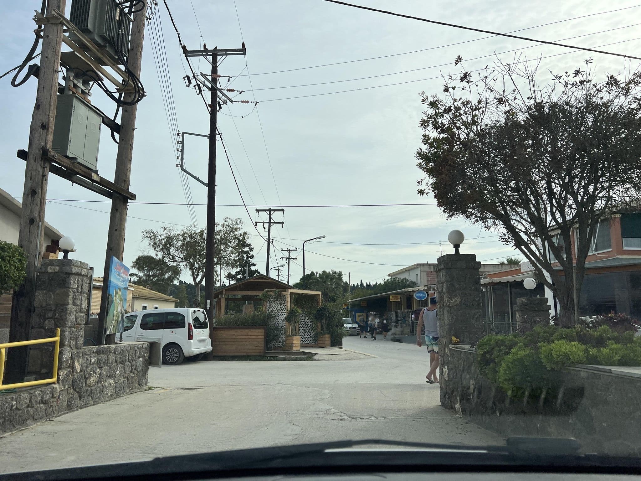 Street view near Maria's Beach Hotel, Agios Georgis — © VMConsulting (CC BY-SA · Mapillary)