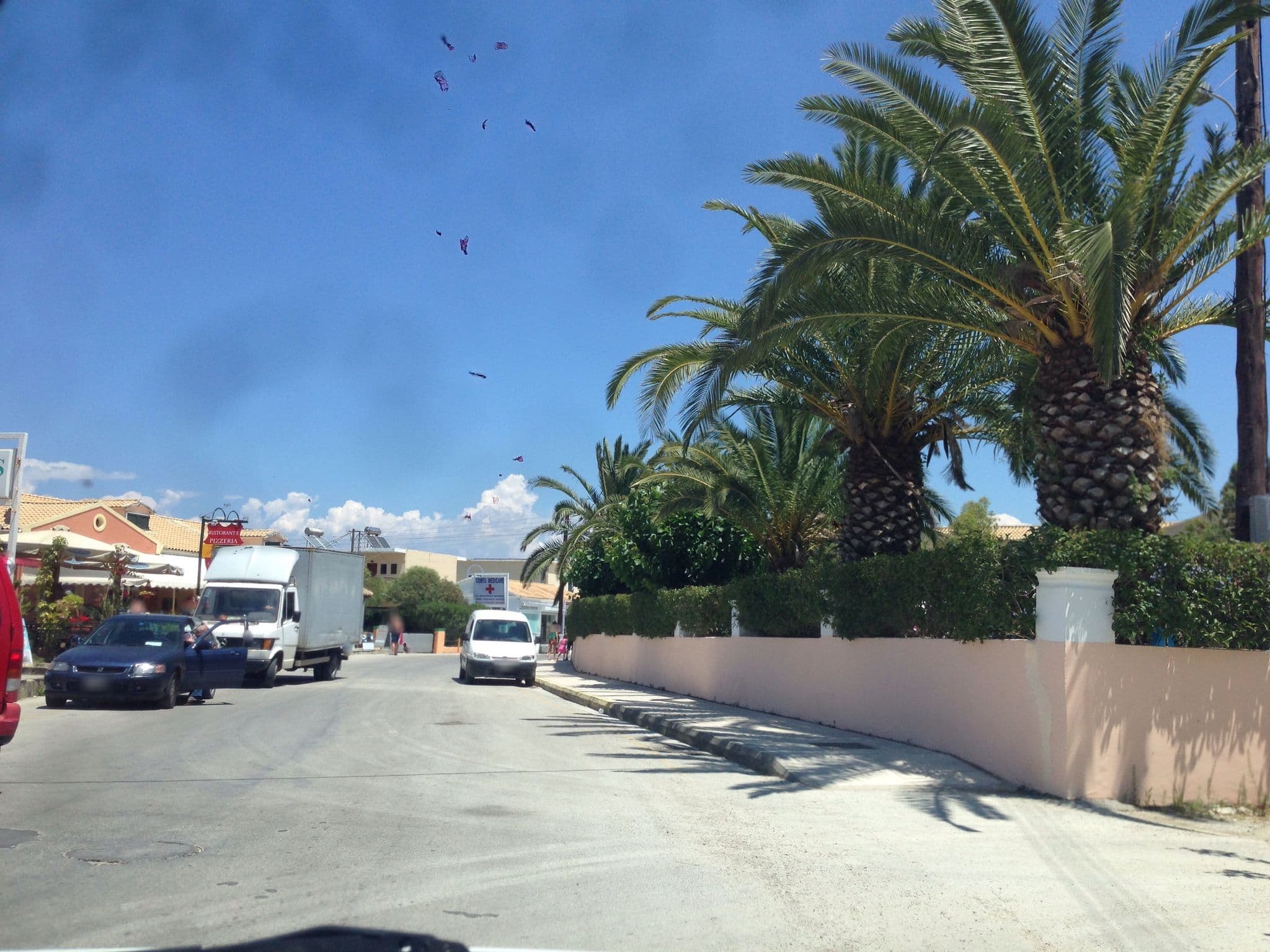 Street view near Alkyon Hotel, Agios Georgis — © mjay (CC BY-SA · Mapillary)