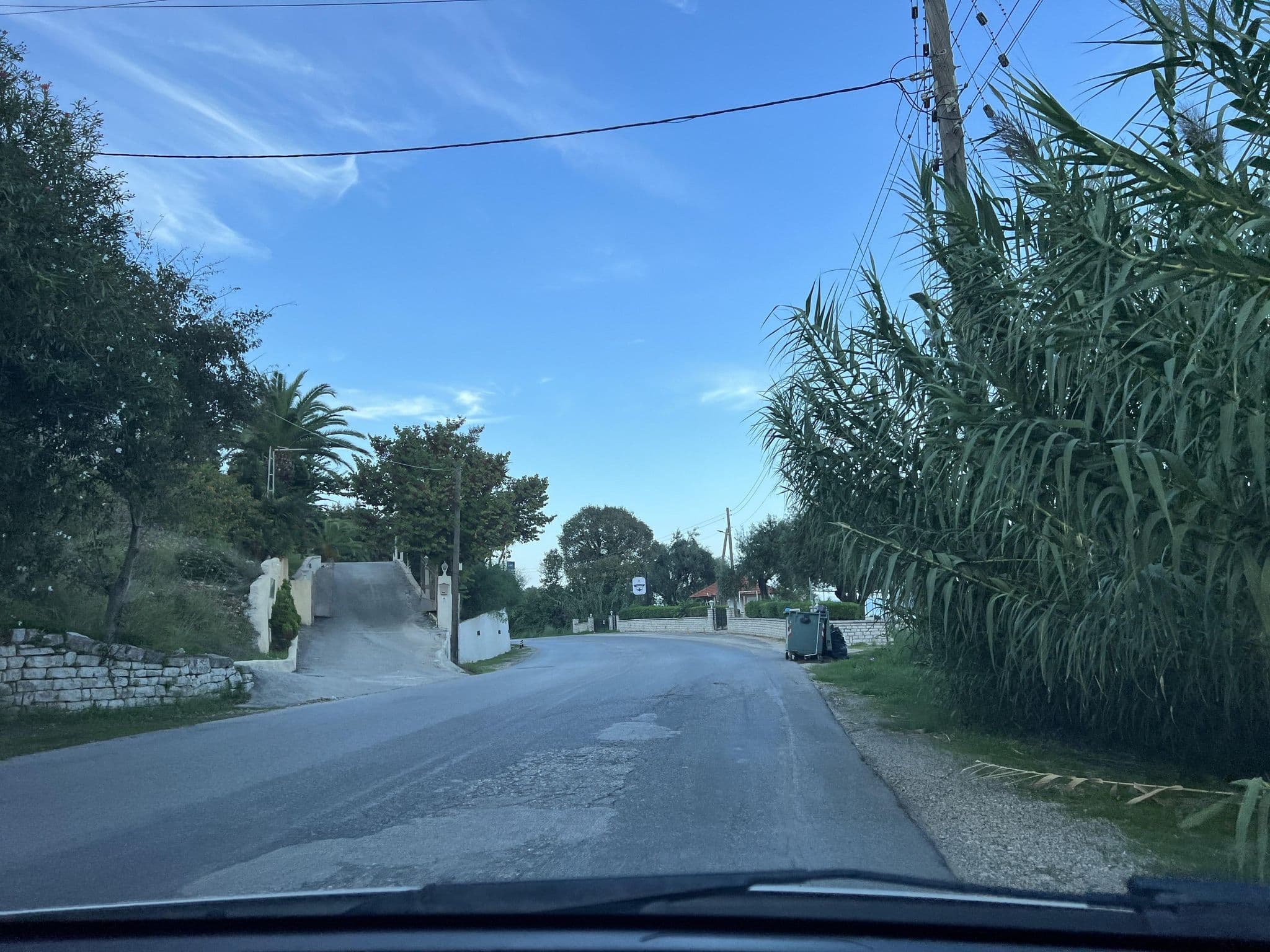 Street view near Villa Fourtuna Apartments, Ágios Matthaíos — © VMConsulting (CC BY-SA · Mapillary)