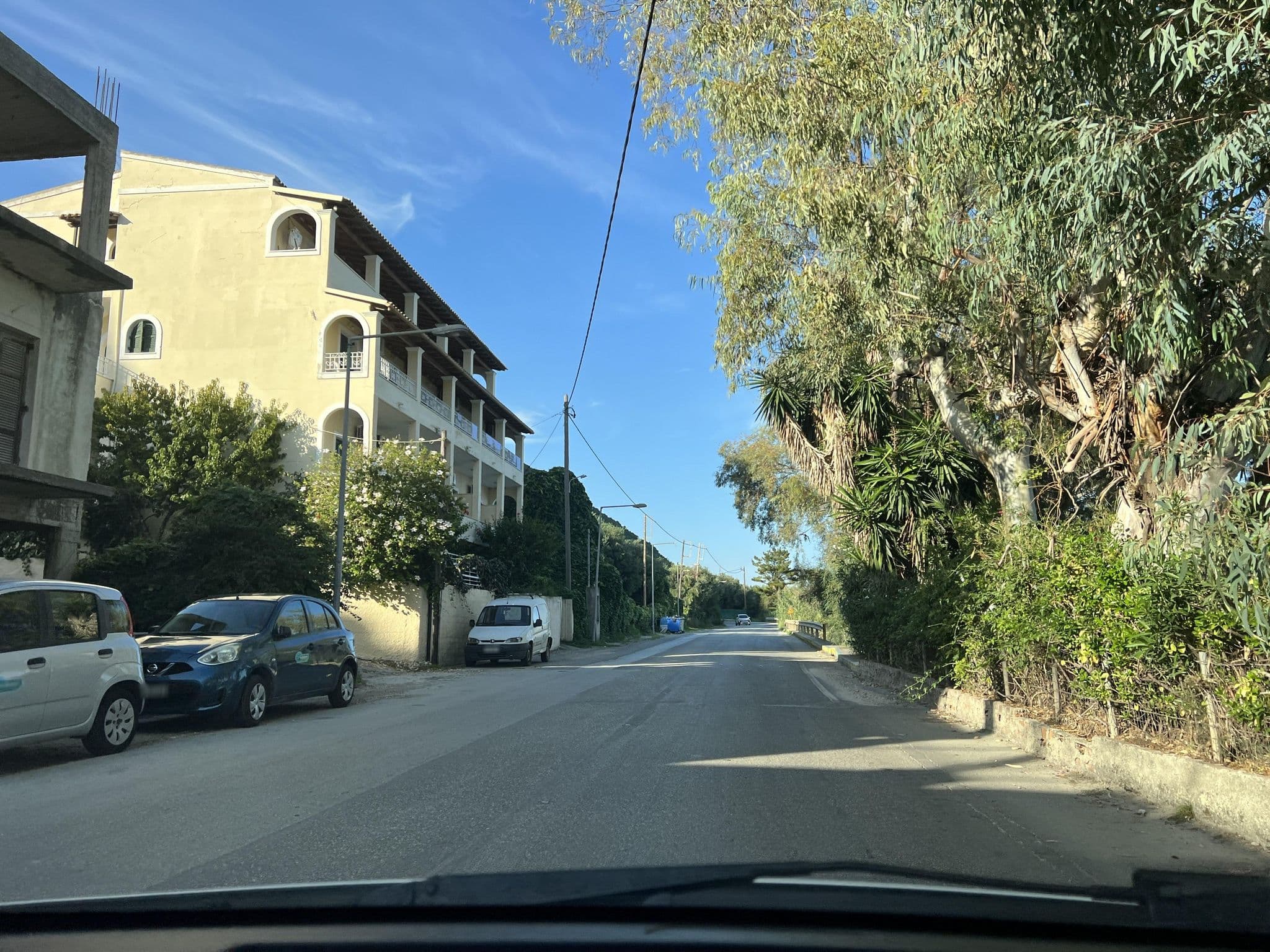 Street view near Ionian Mare, Ágios Matthaíos — © VMConsulting (CC BY-SA · Mapillary)