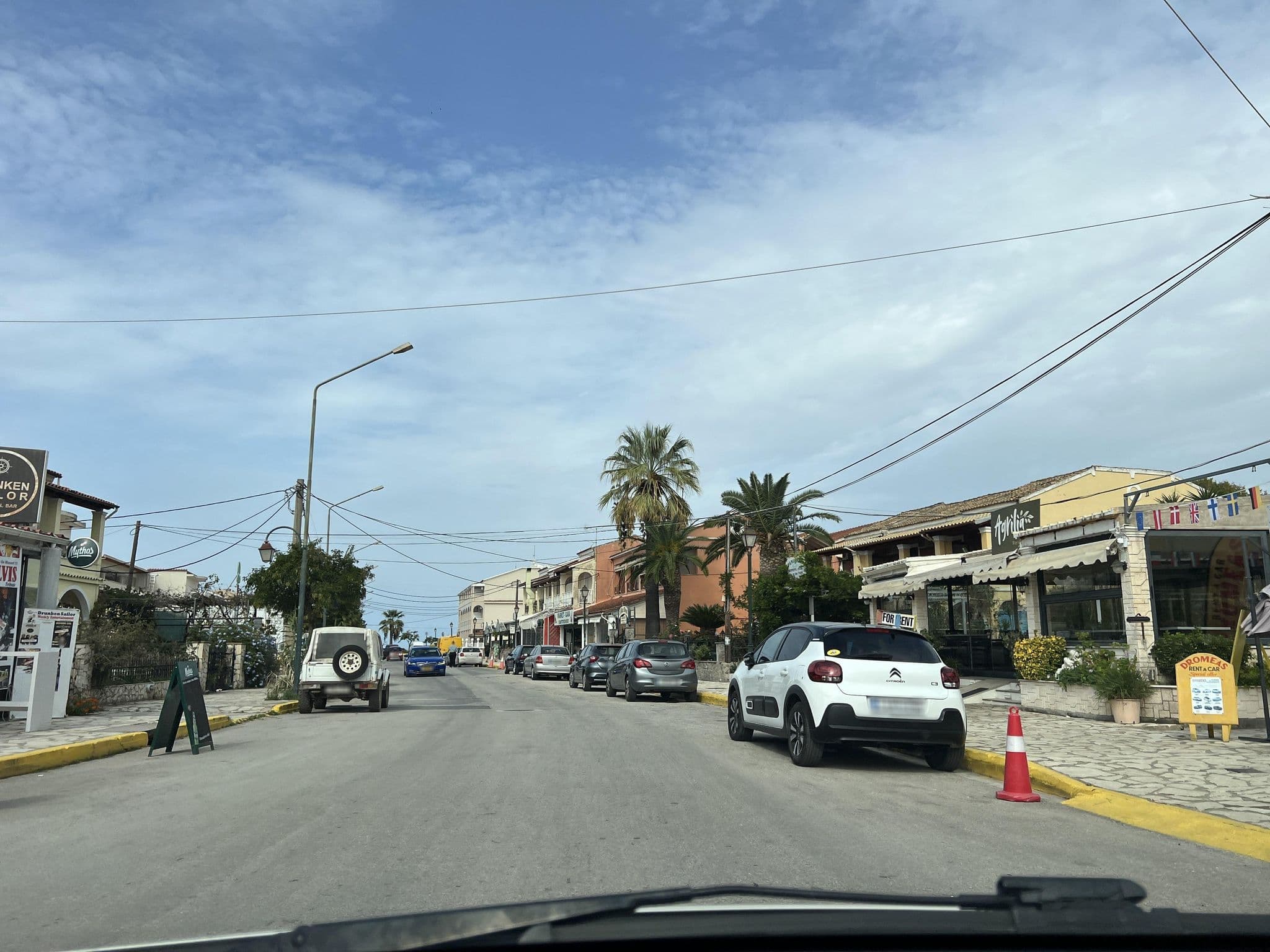 Street view near Villa Eleni Apartments, Acharávi — © VMConsulting (CC BY-SA · Mapillary)