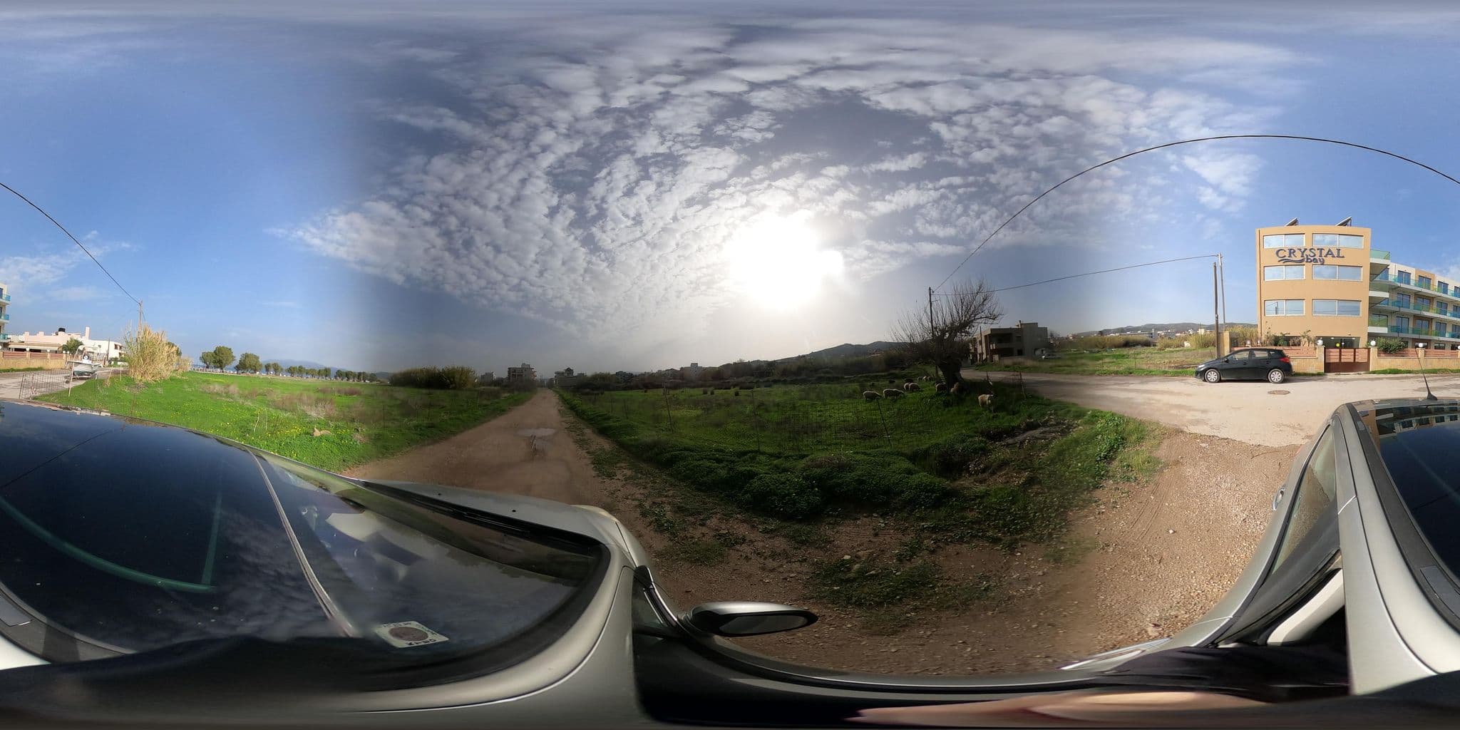 Street view near Crystal Bay Hotel, Kíssamos — © alexbartzokas (CC BY-SA · Mapillary)