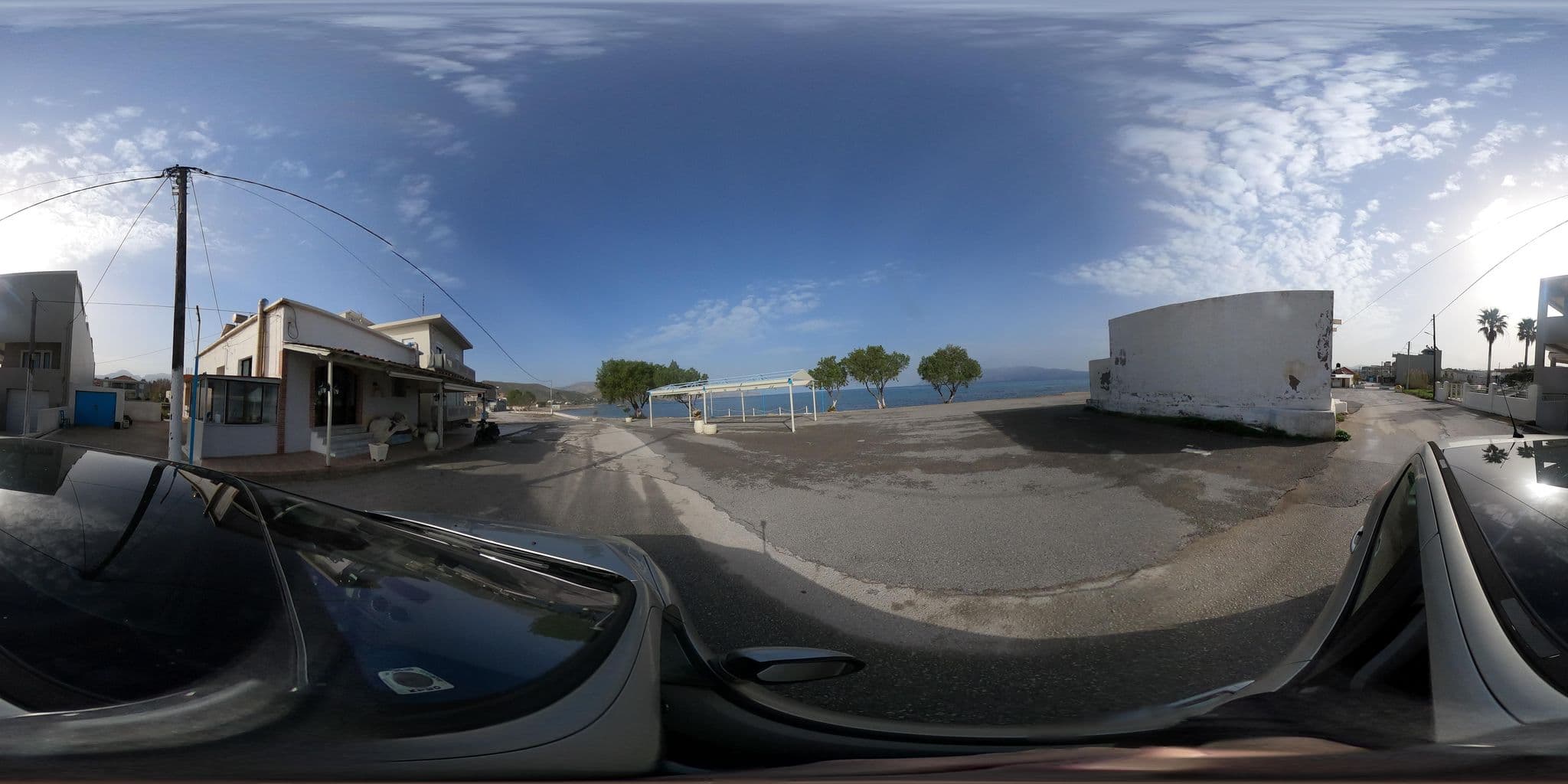Street view near Mediterranean Hotel Apartments & Studios, Kíssamos — © alexbartzokas (CC BY-SA · Mapillary)