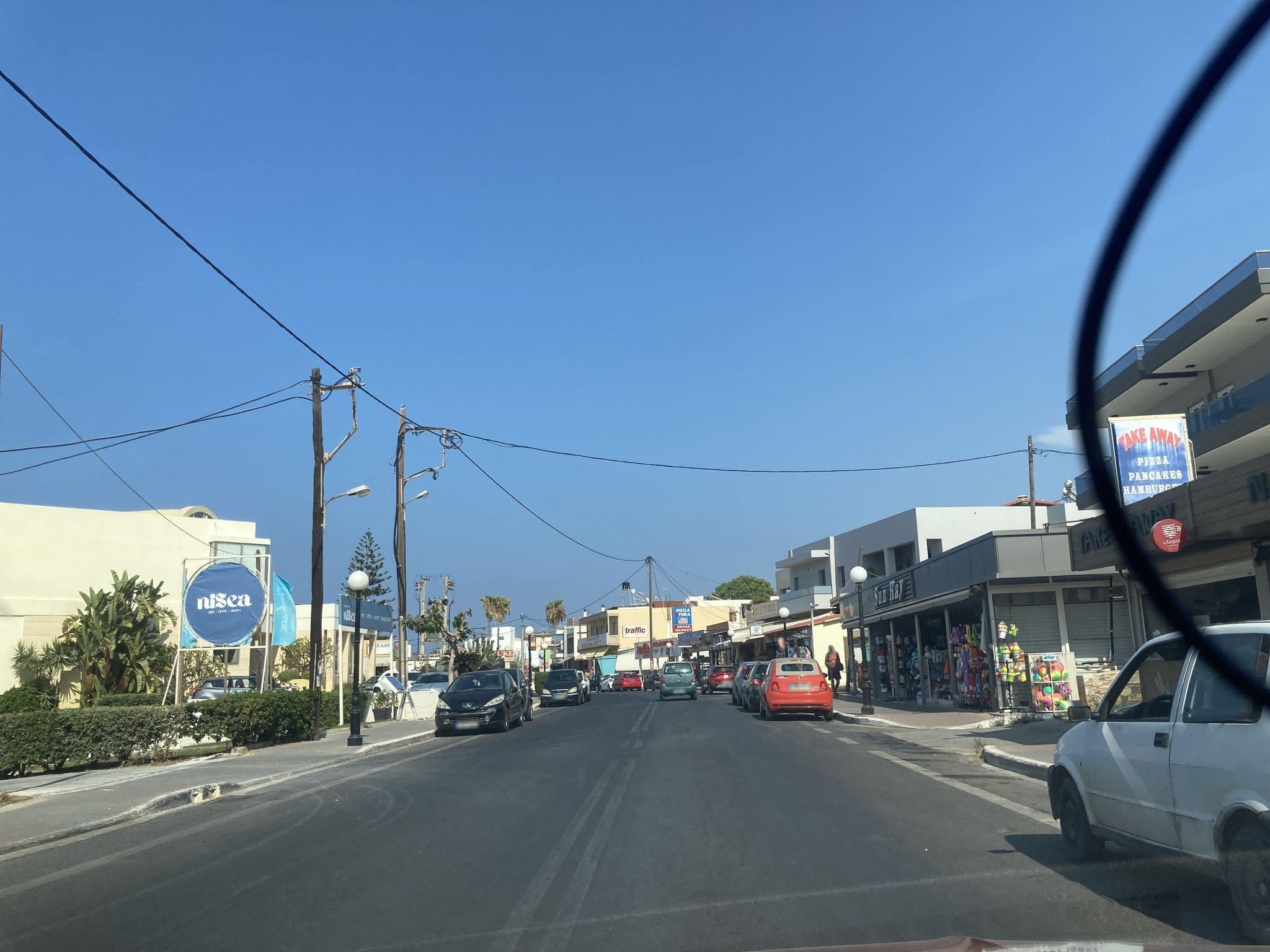 Street view near Dimitra & Evdokia hotel, Galatás — © fod (CC BY-SA · Mapillary)