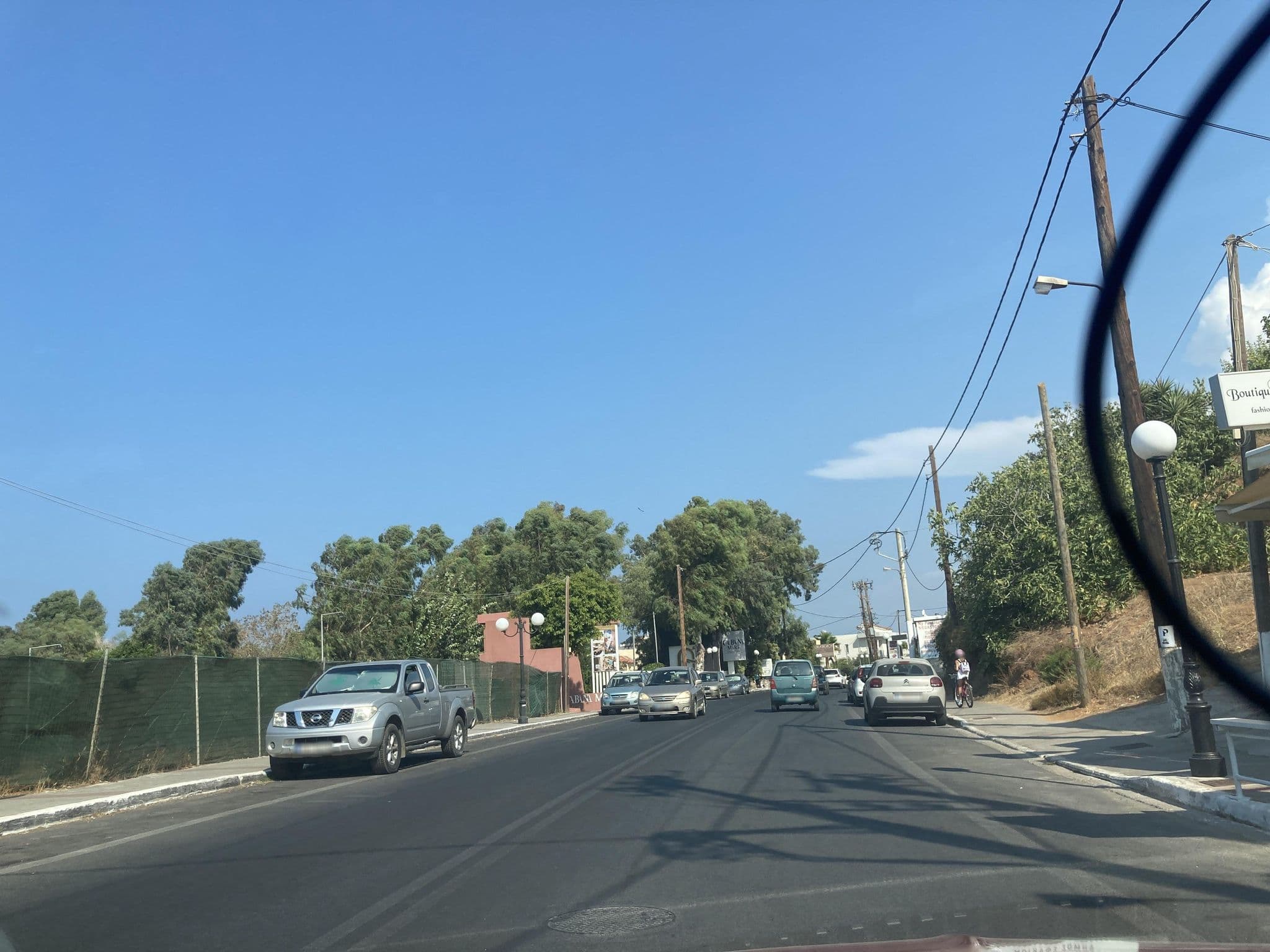 Street view near Apladas Apartments Hotel • Agia Marina, Galatás — © fod (CC BY-SA · Mapillary)