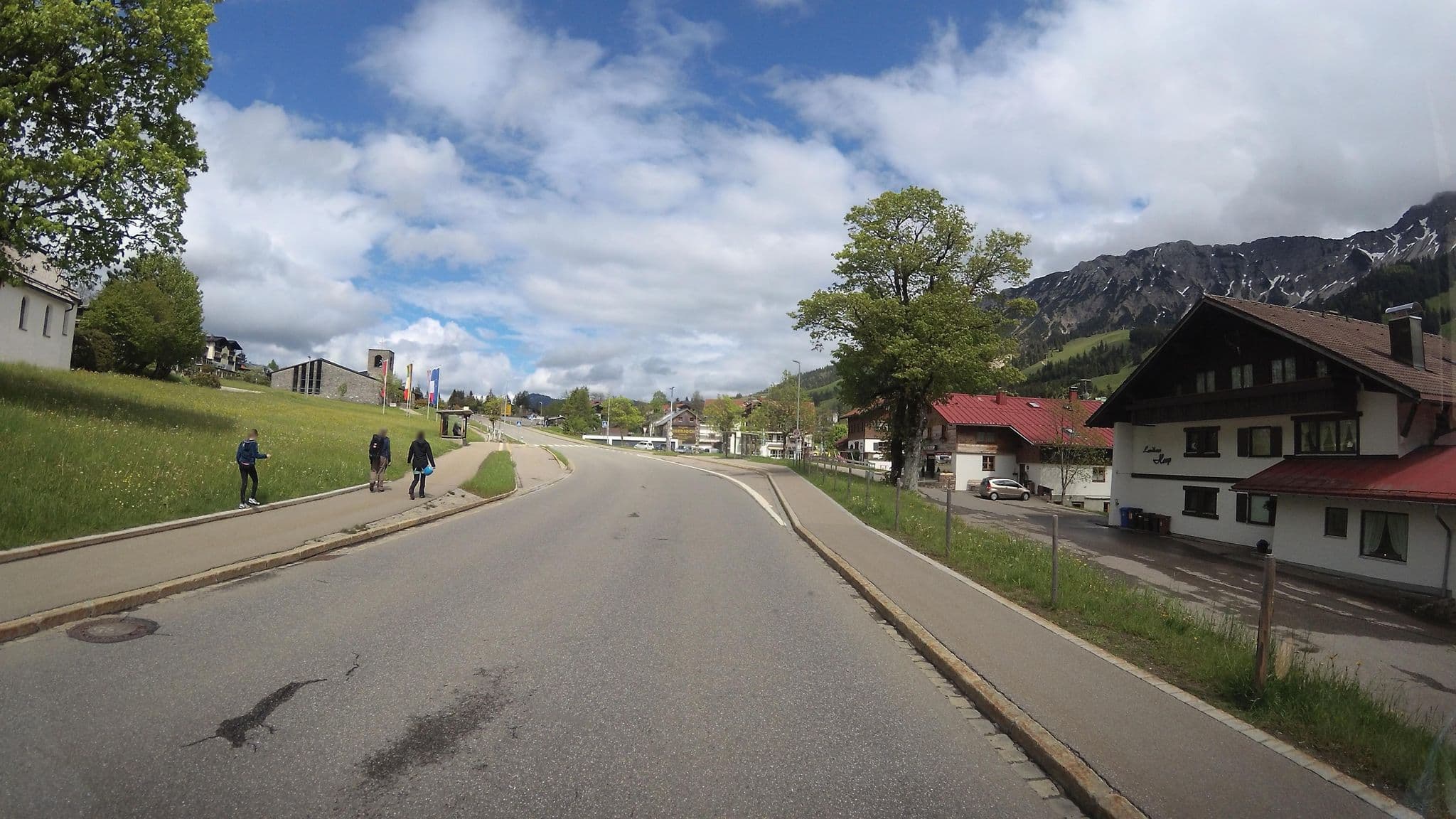 Street view near Landhaus Hosp, Tannheim