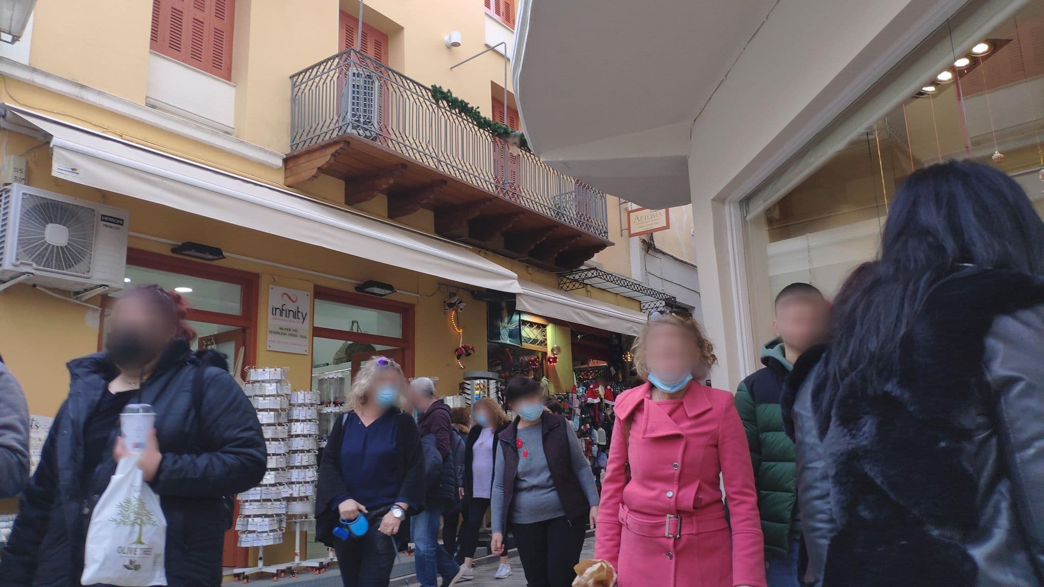 Street view near Aphroditi Pension, Náfplio — © pppetros (CC BY-SA · Mapillary)