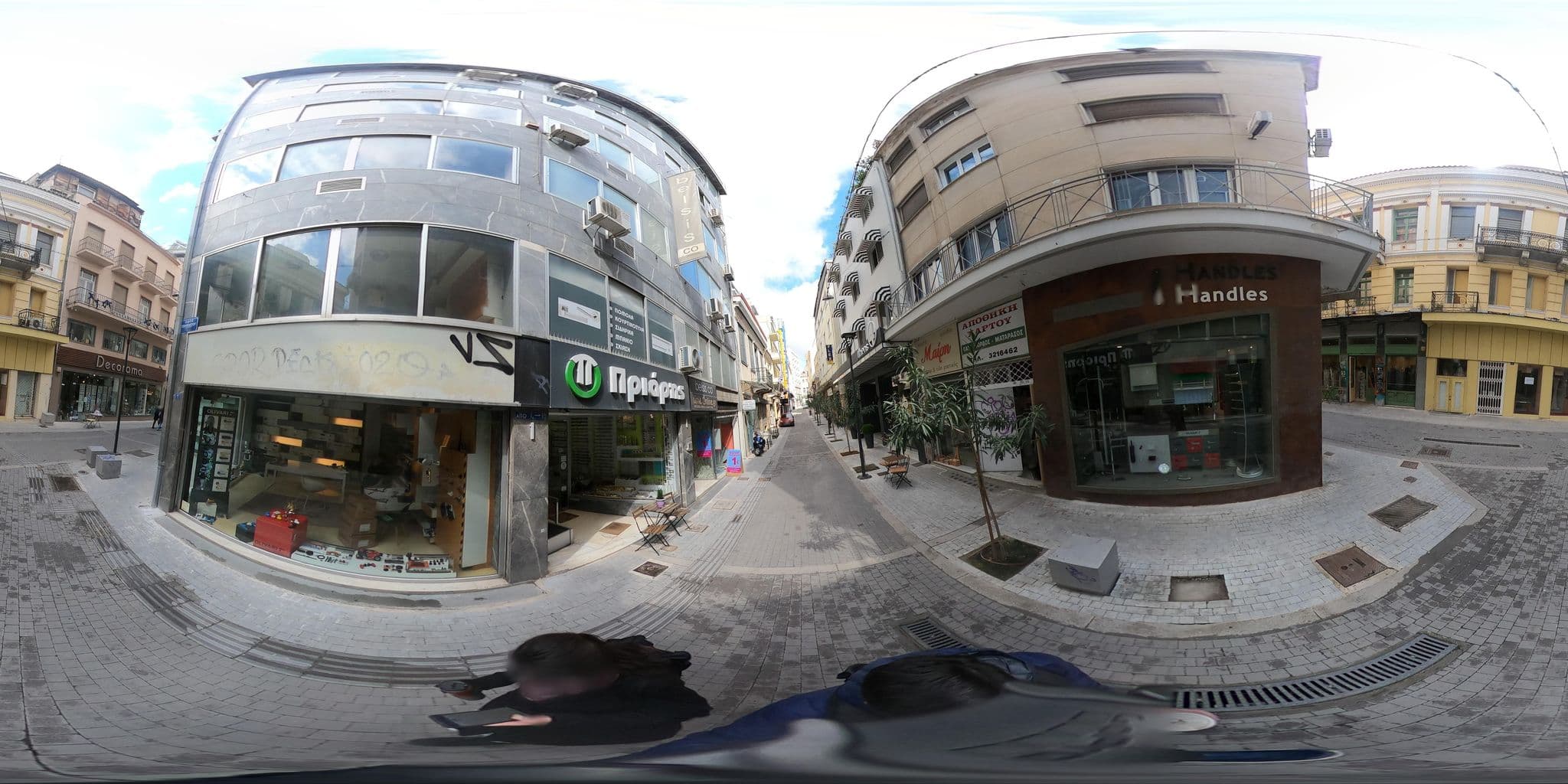 Street view near Bob W Elou Hotel, Athens — © alexbartzokas (CC BY-SA · Mapillary)